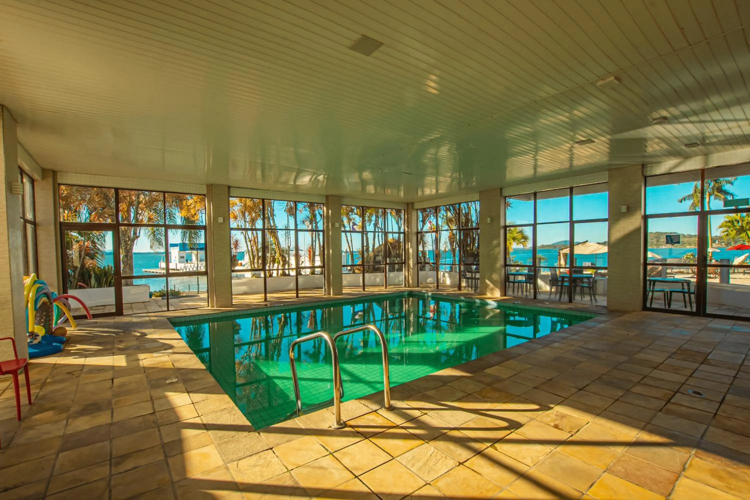 Pool view in Hotel Villareal São Francisco do Sul