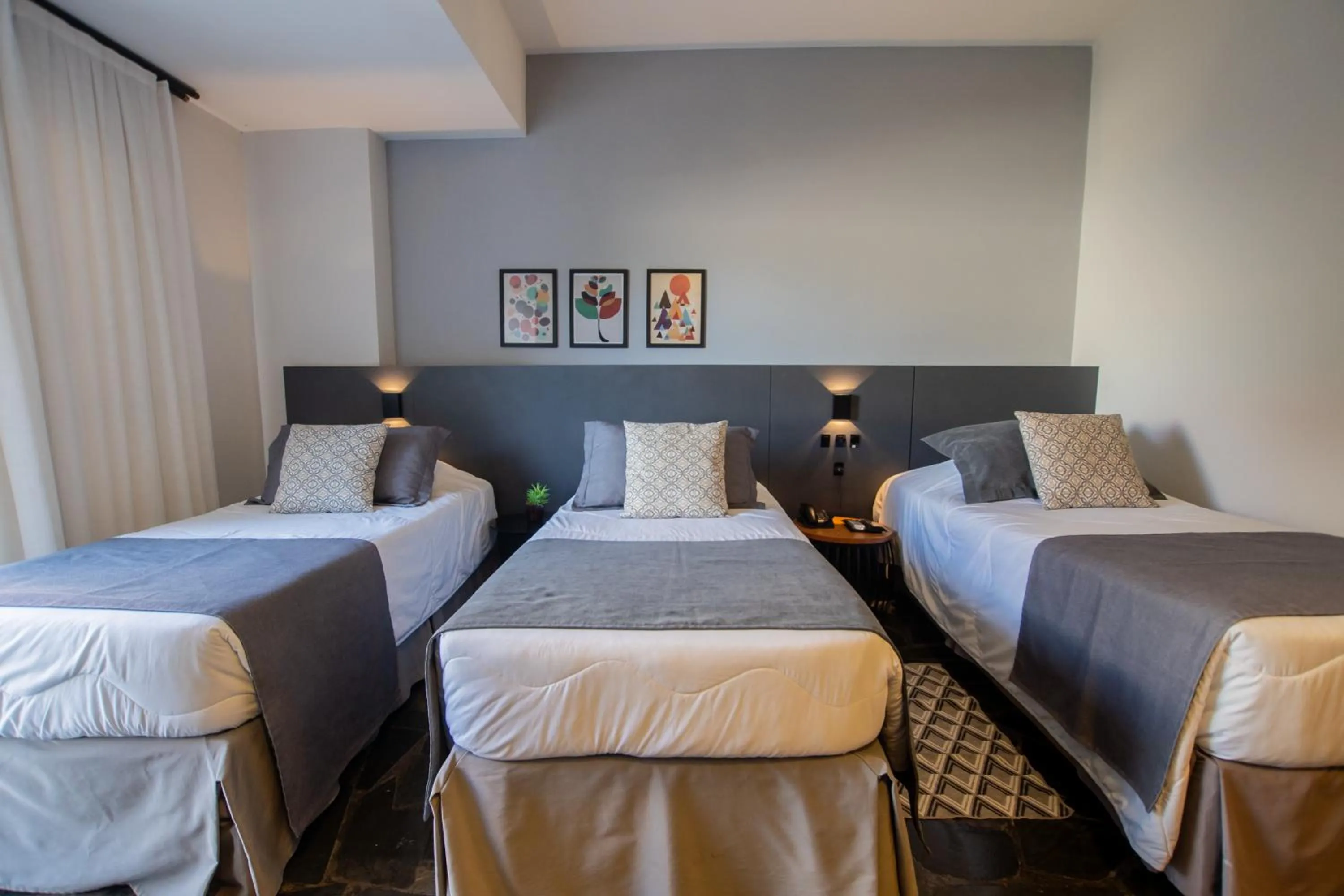 Bed in Hotel Villareal São Francisco do Sul