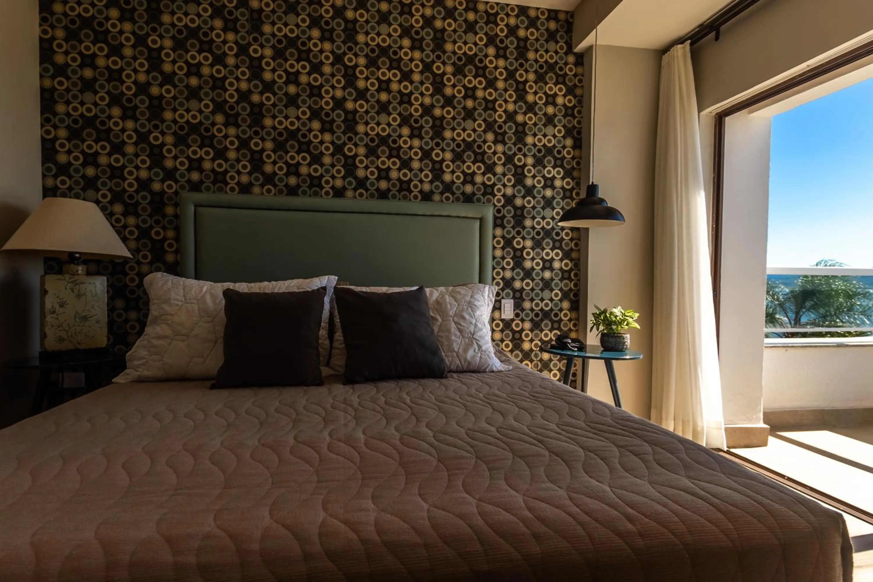 Bed in Hotel Villareal São Francisco do Sul