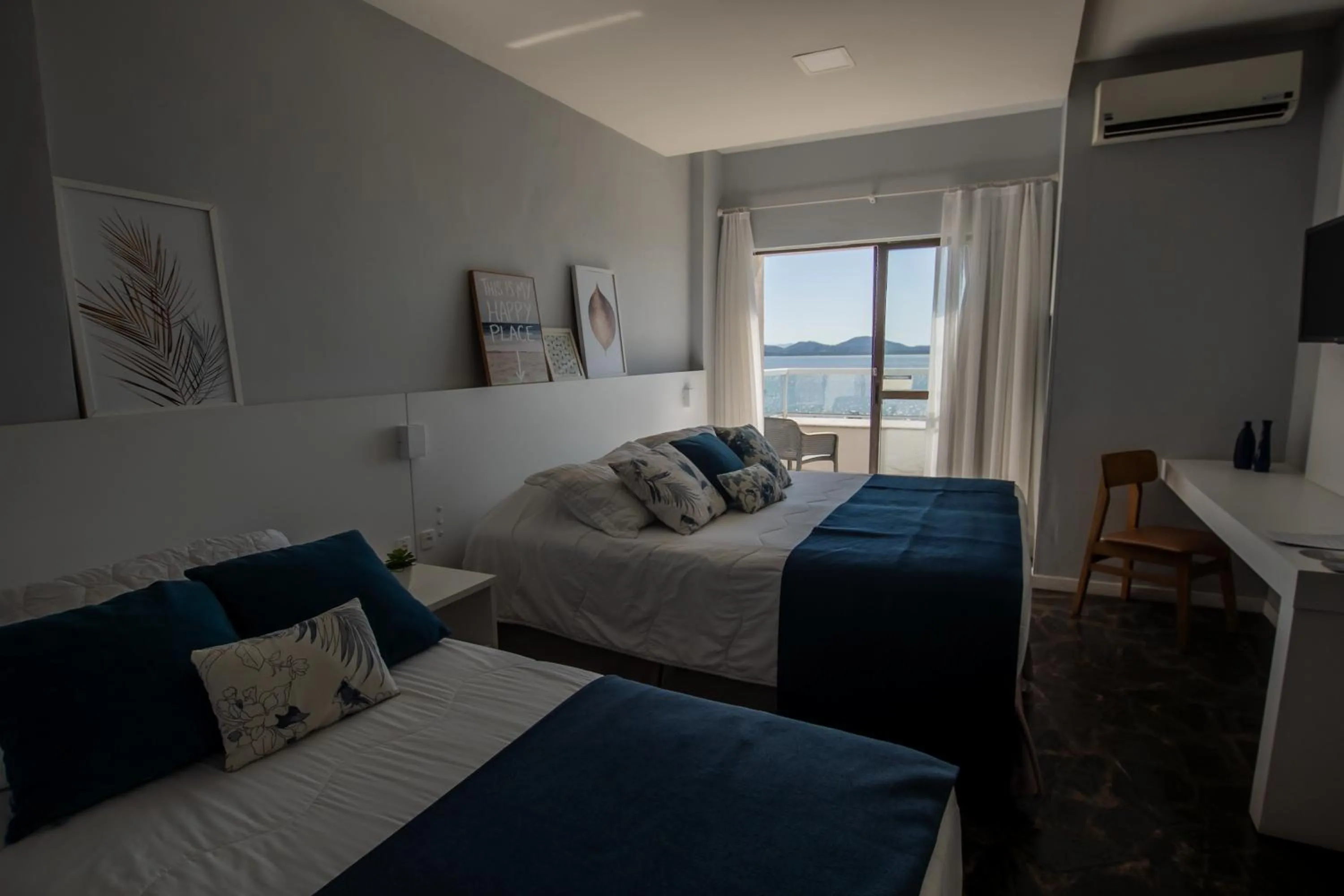 Bed in Hotel Villareal São Francisco do Sul