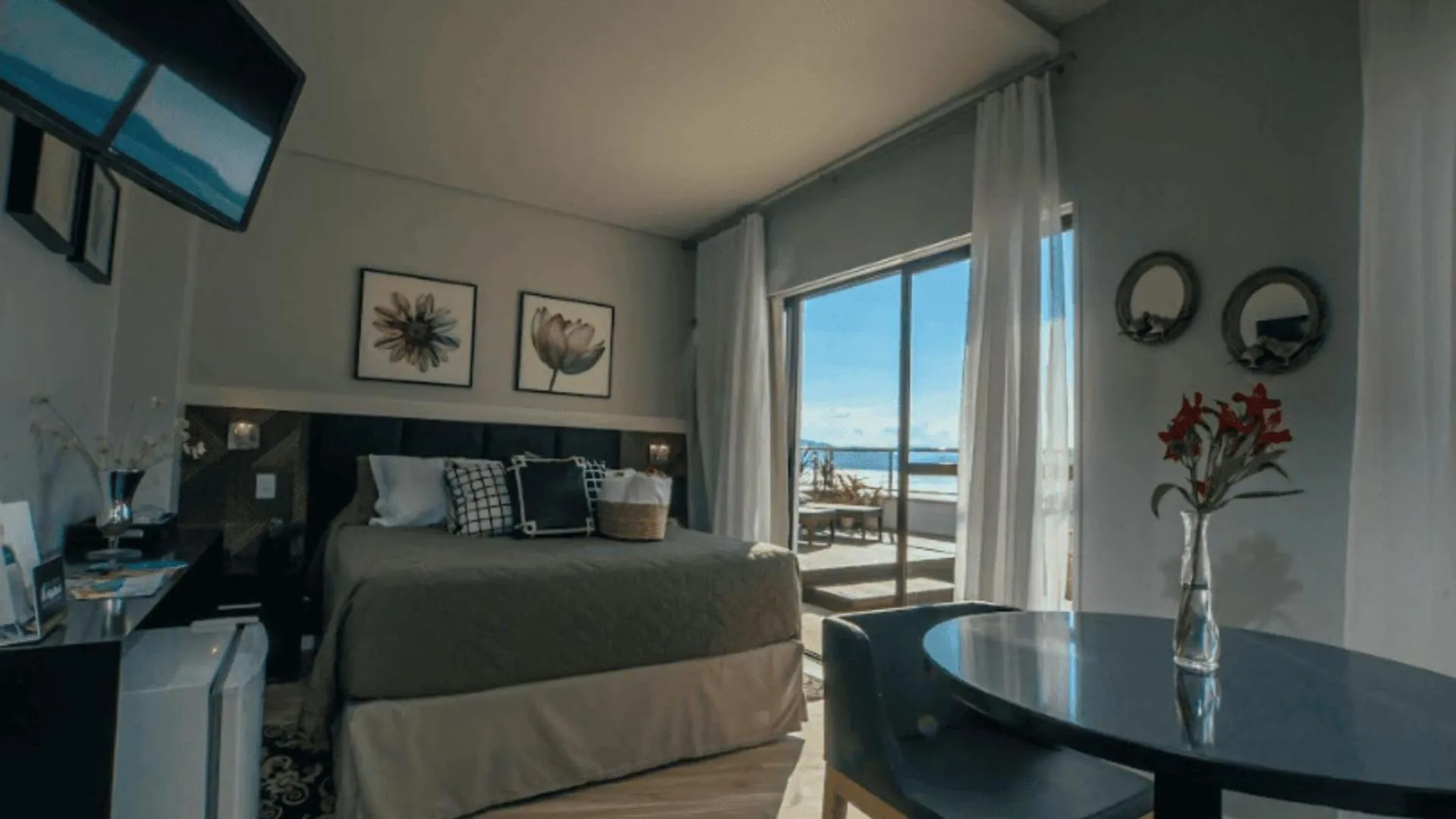 Bed in Hotel Villareal São Francisco do Sul