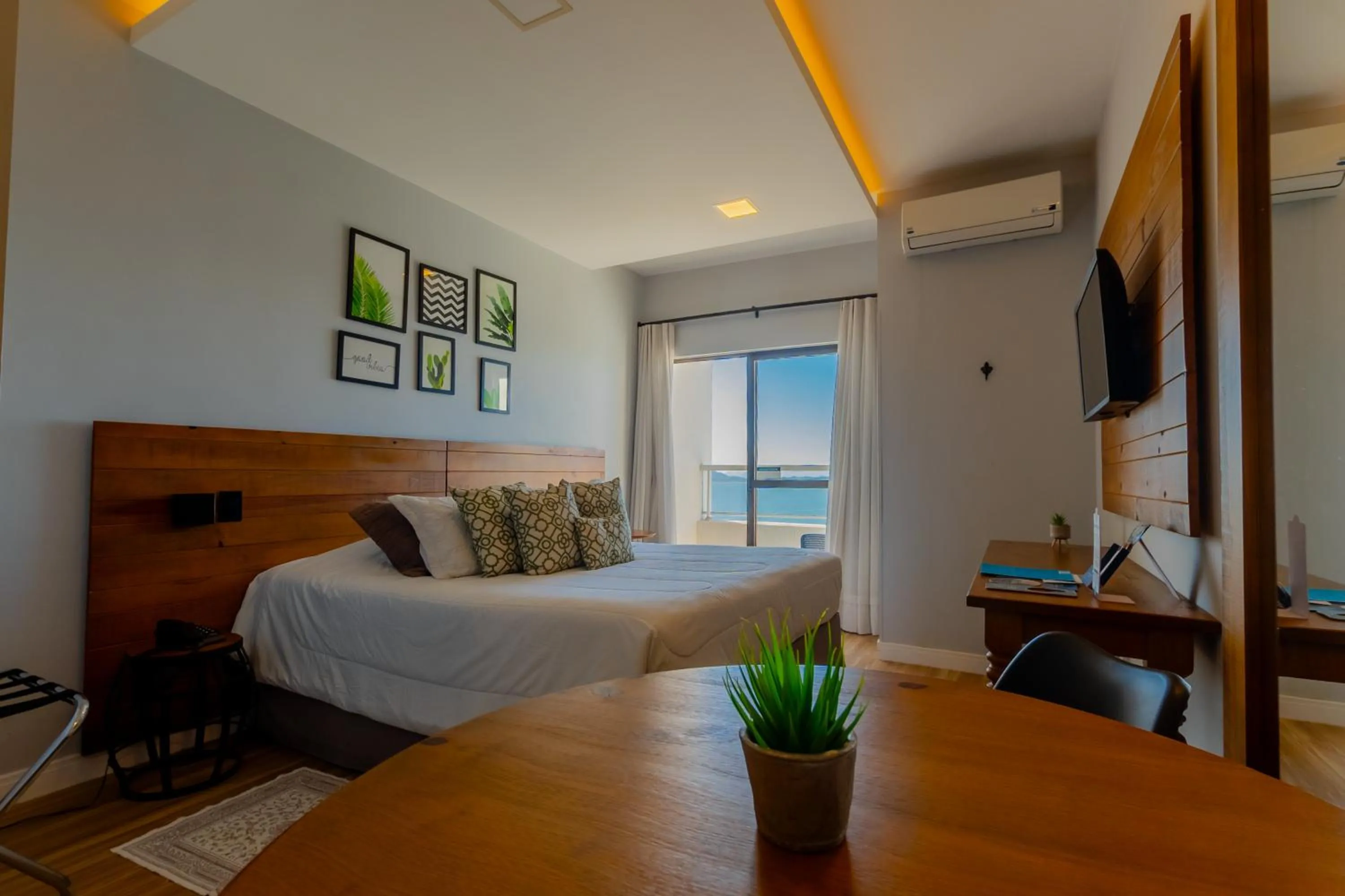 Bed in Hotel Villareal São Francisco do Sul