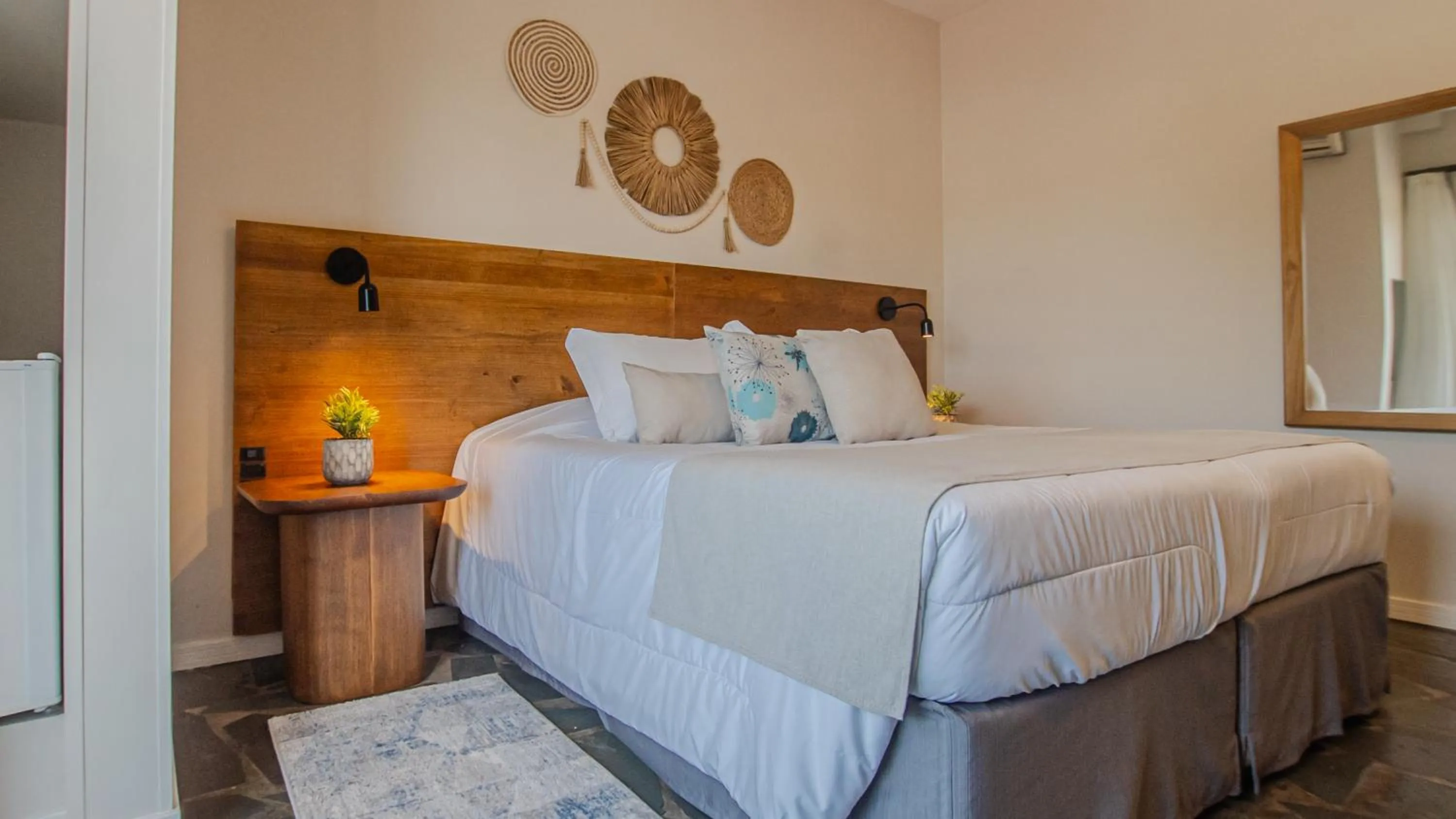 Bed in Hotel Villareal São Francisco do Sul