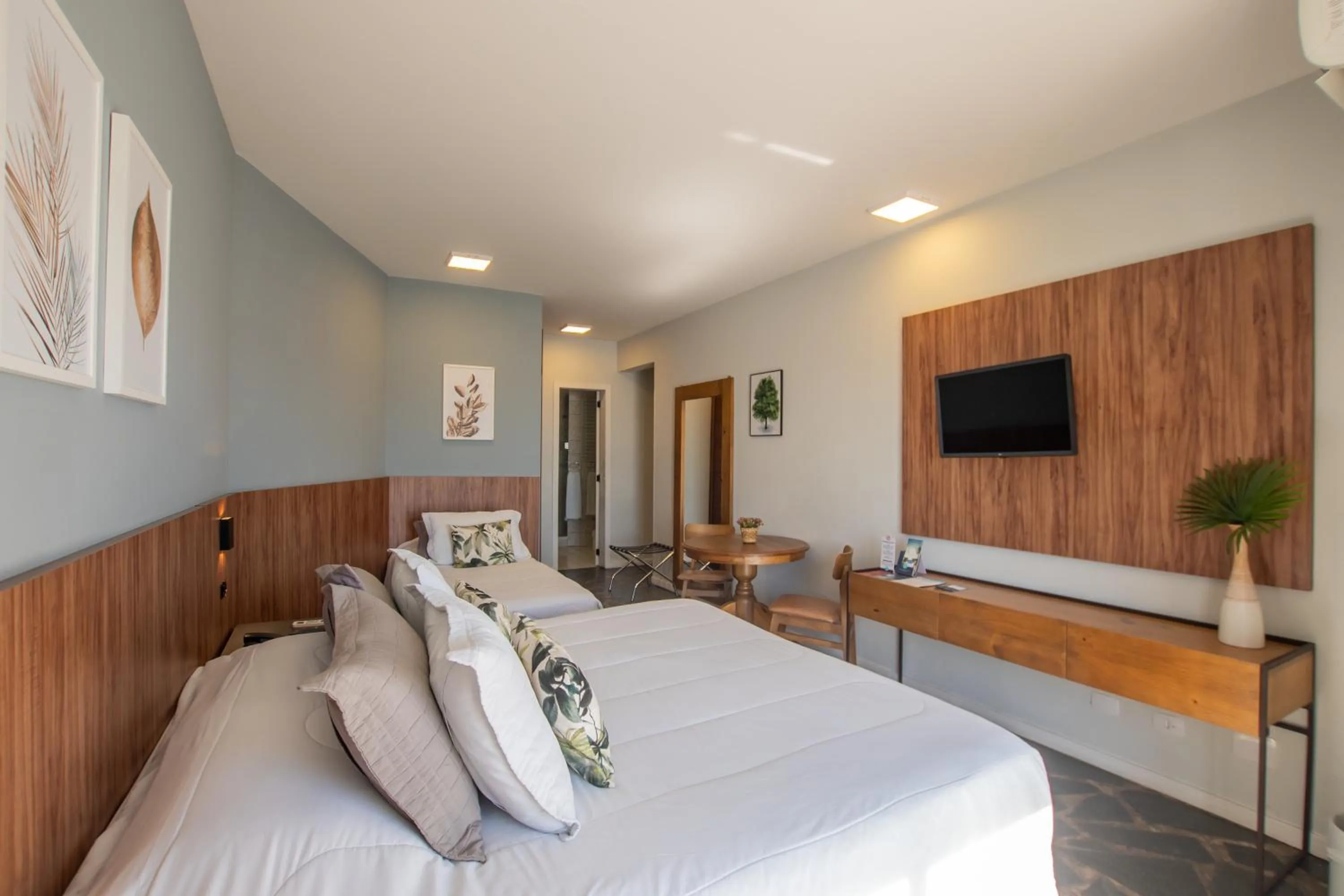 Bed in Hotel Villareal São Francisco do Sul