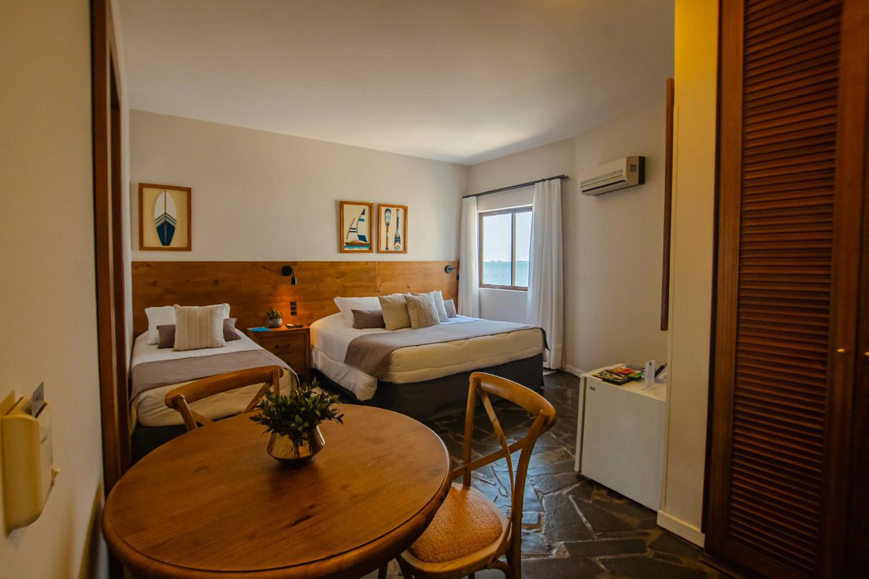 Bed in Hotel Villareal São Francisco do Sul