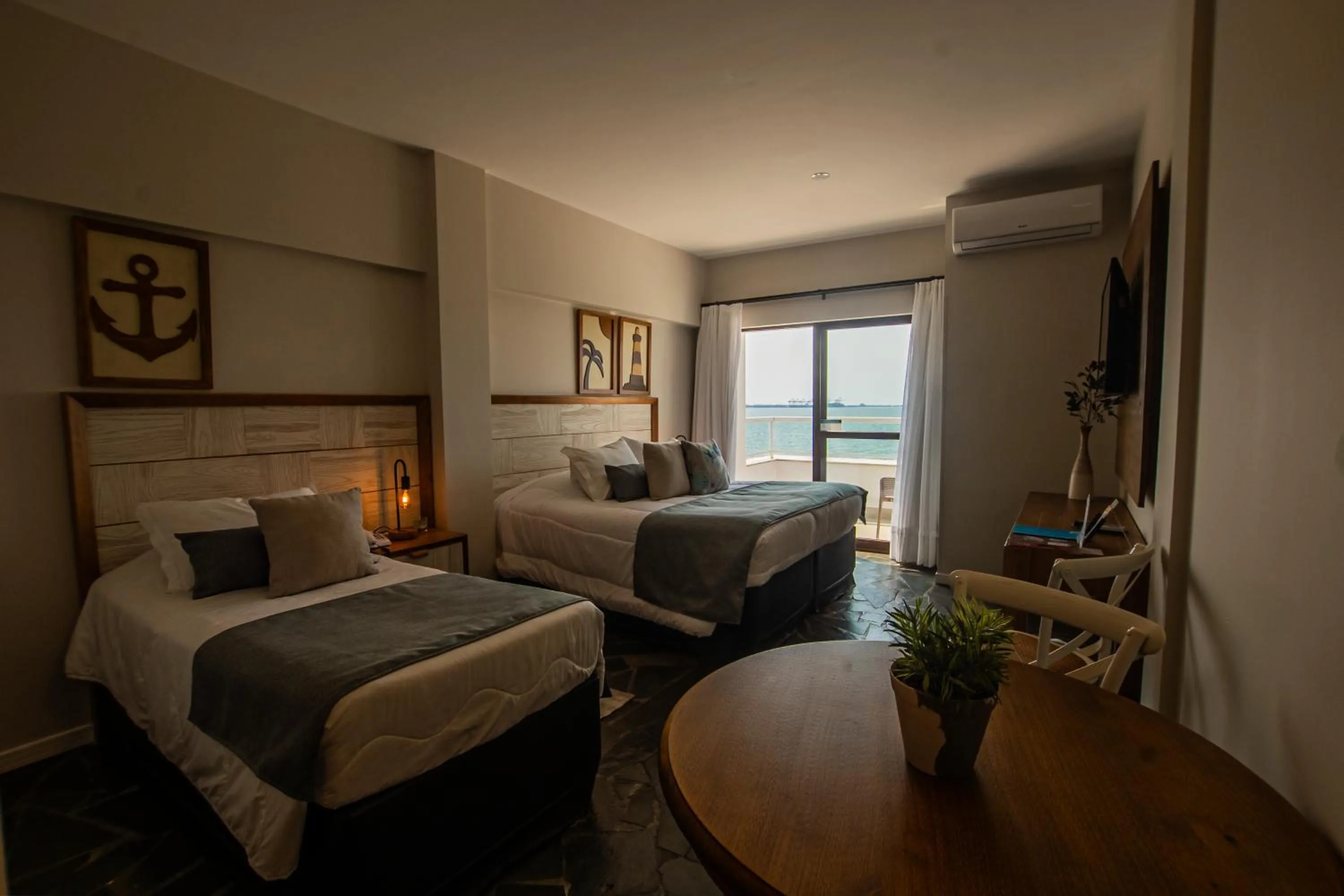 Bed in Hotel Villareal São Francisco do Sul