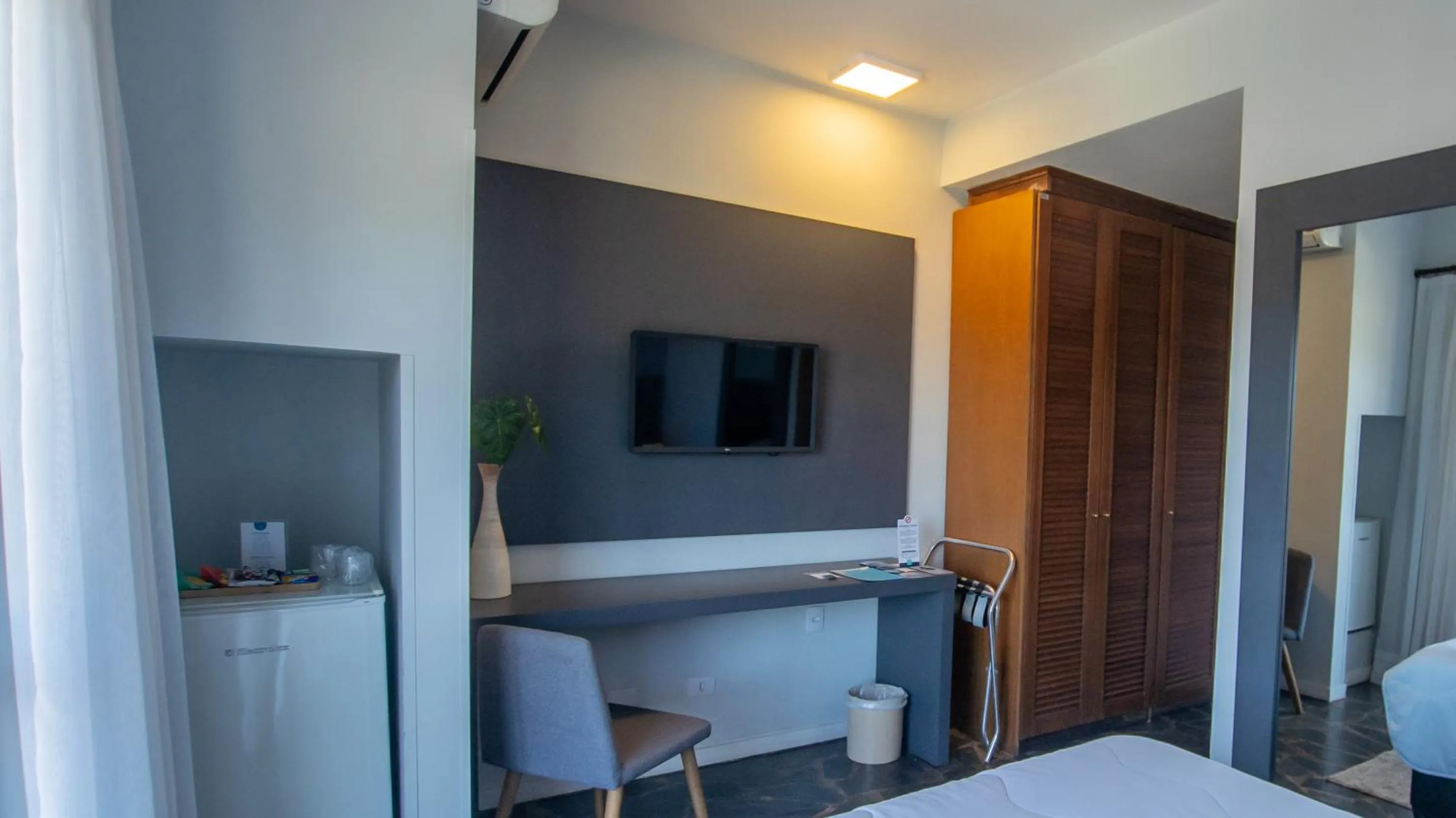 Bed in Hotel Villareal São Francisco do Sul