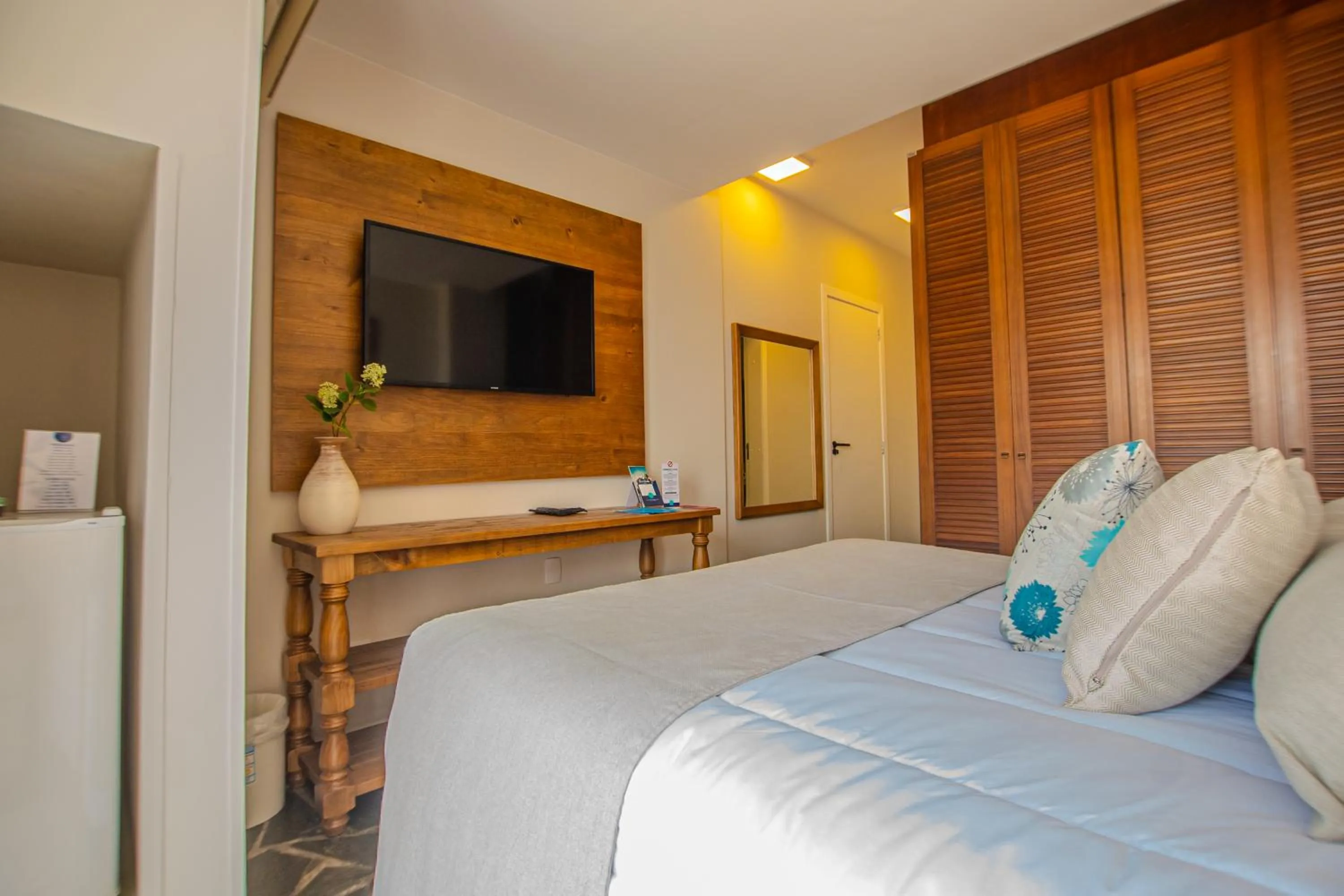 Bed in Hotel Villareal São Francisco do Sul