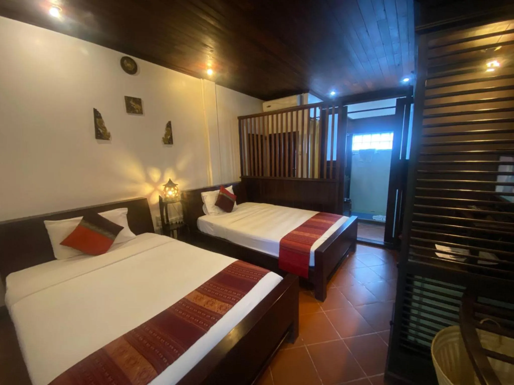 Bed in Vangsavath Hotel