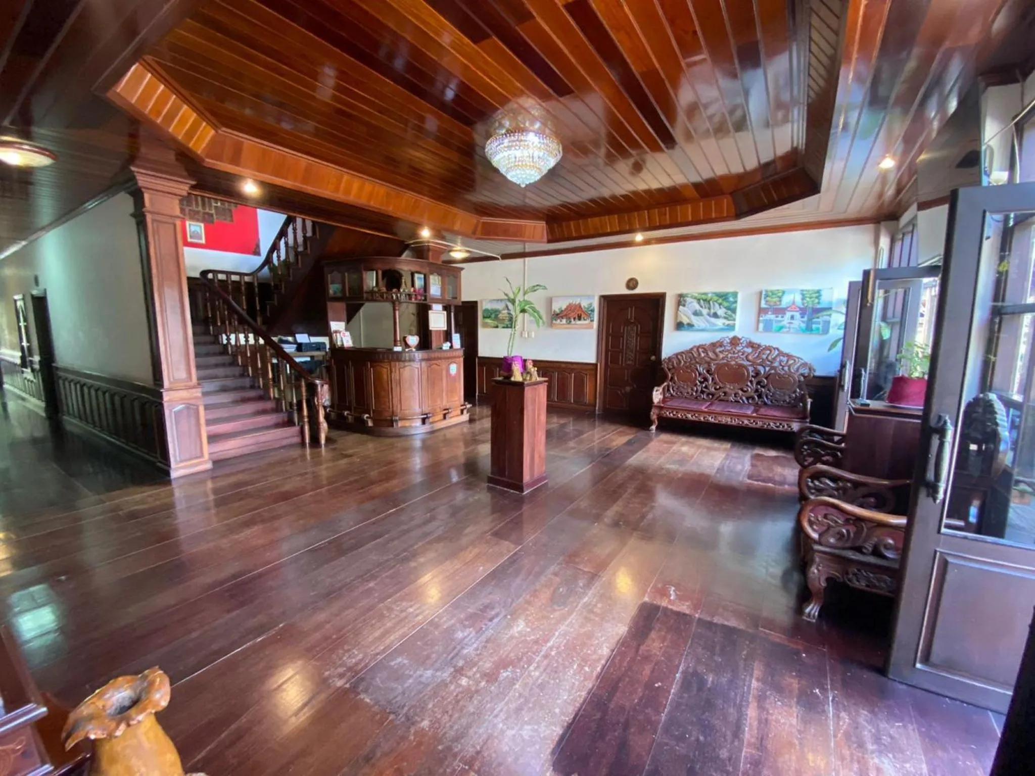Lobby or reception in Vangsavath Hotel