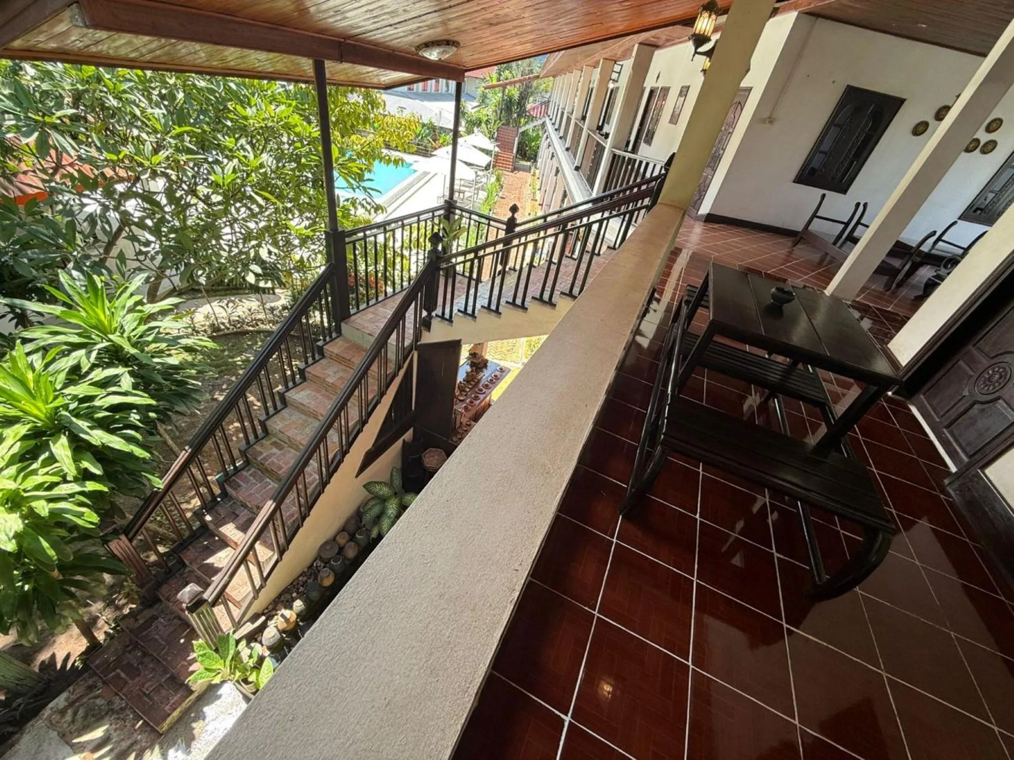 Garden view in Vangsavath Hotel