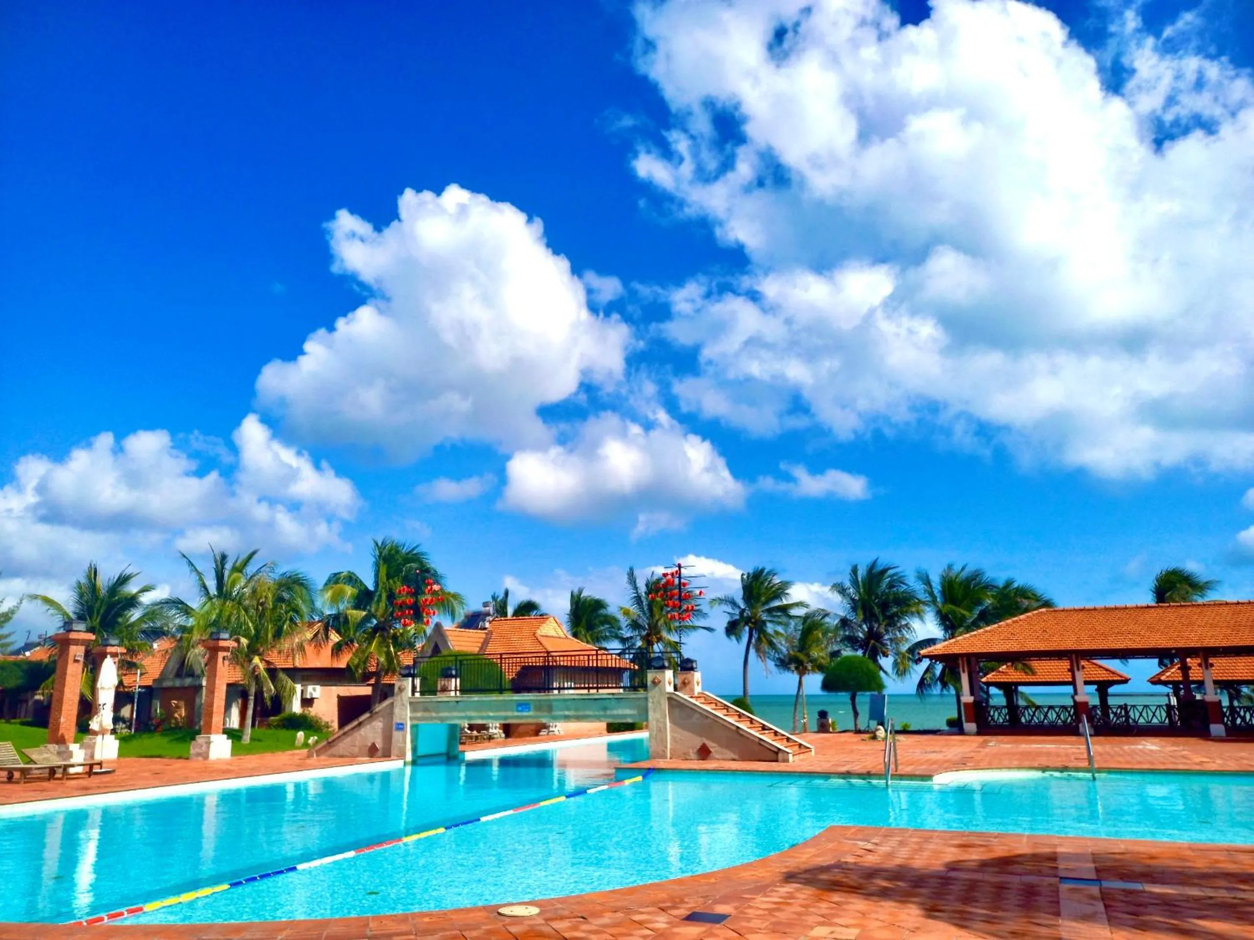 Swimming pool in TTC Resort Ninh Thuan - Unlimited Access to Water Park