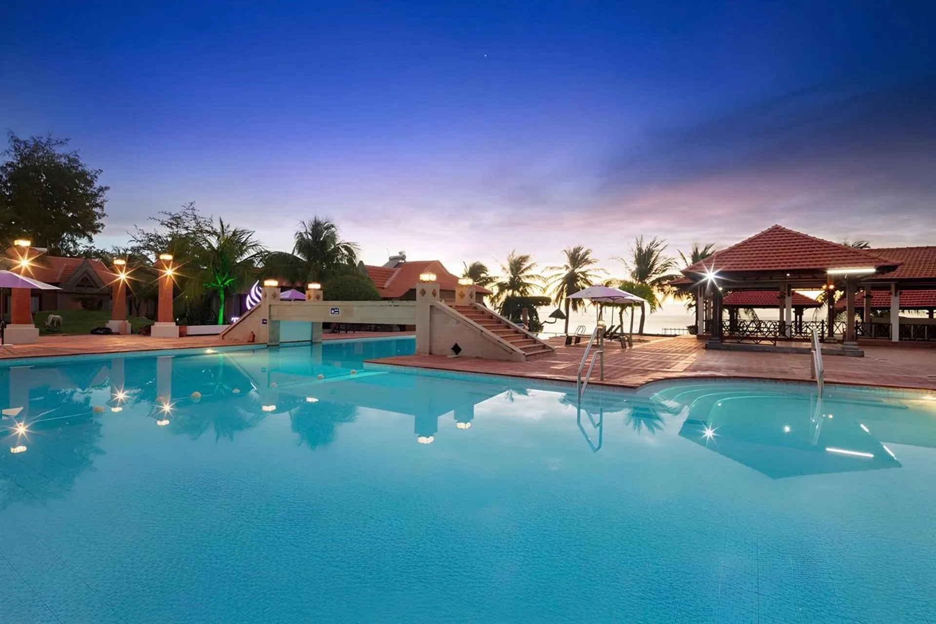 Swimming pool in TTC Resort Ninh Thuan - Unlimited Access to Water Park
