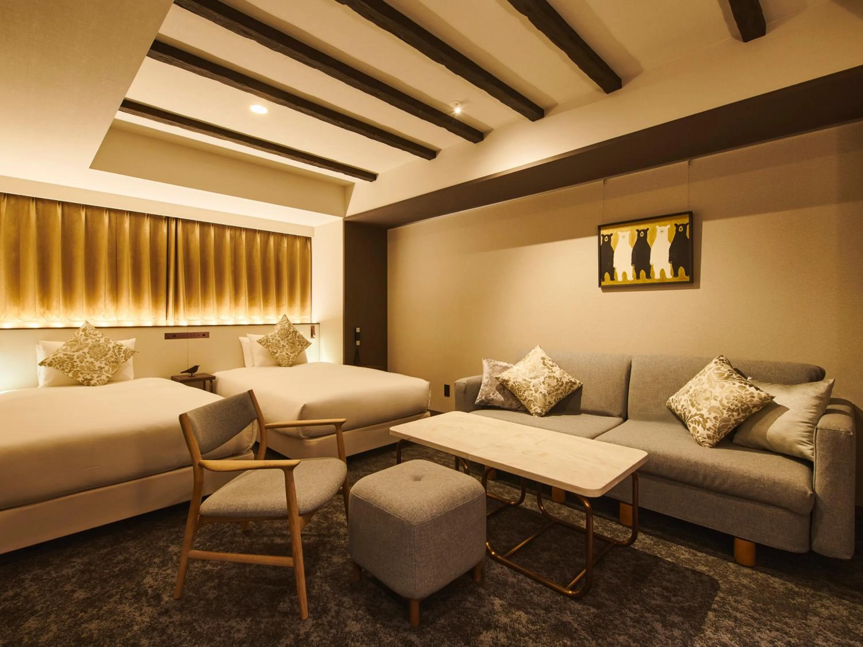 Photo of the whole room, Bed in Cross Hotel Sapporo