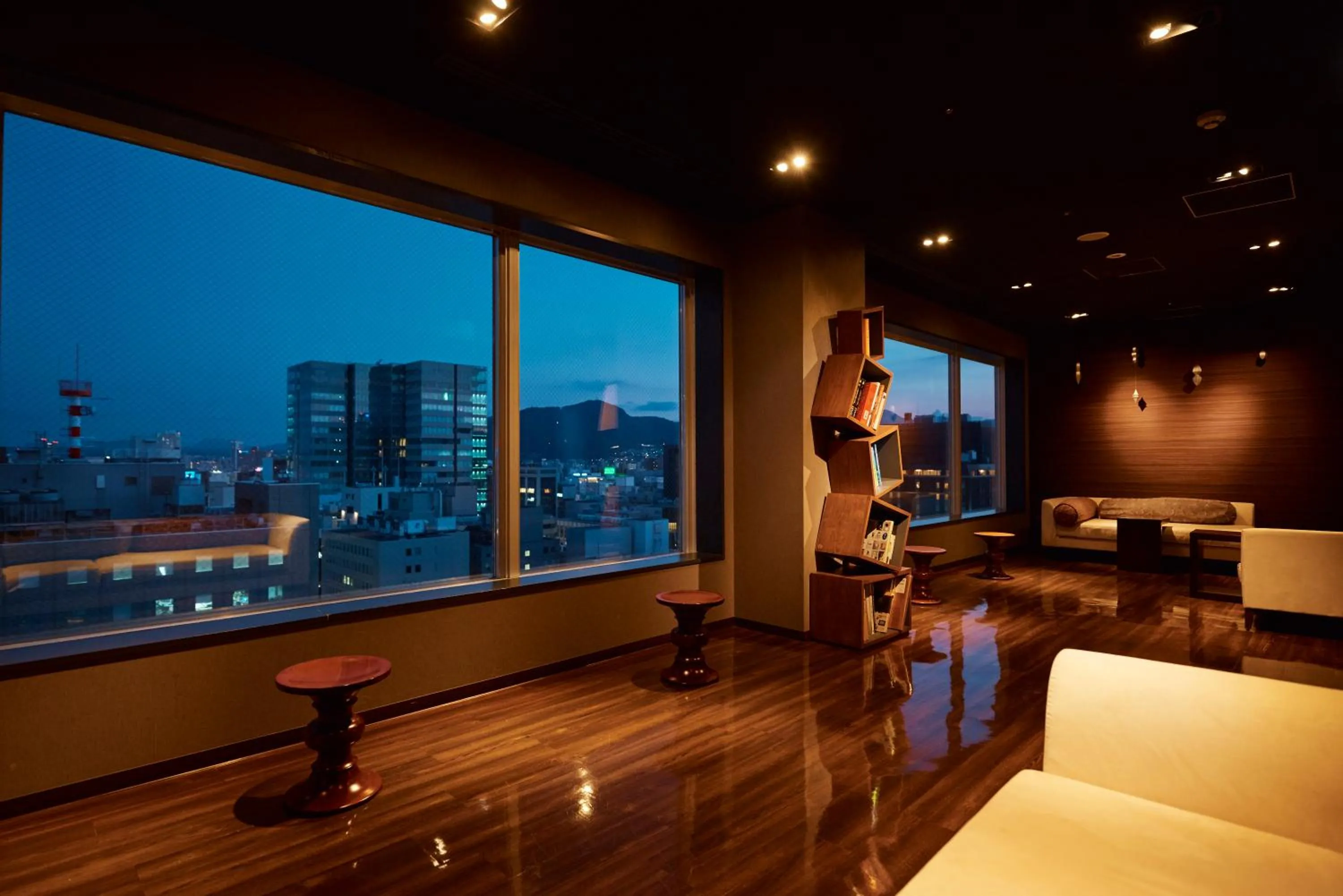 Communal lounge/ TV room in Cross Hotel Sapporo