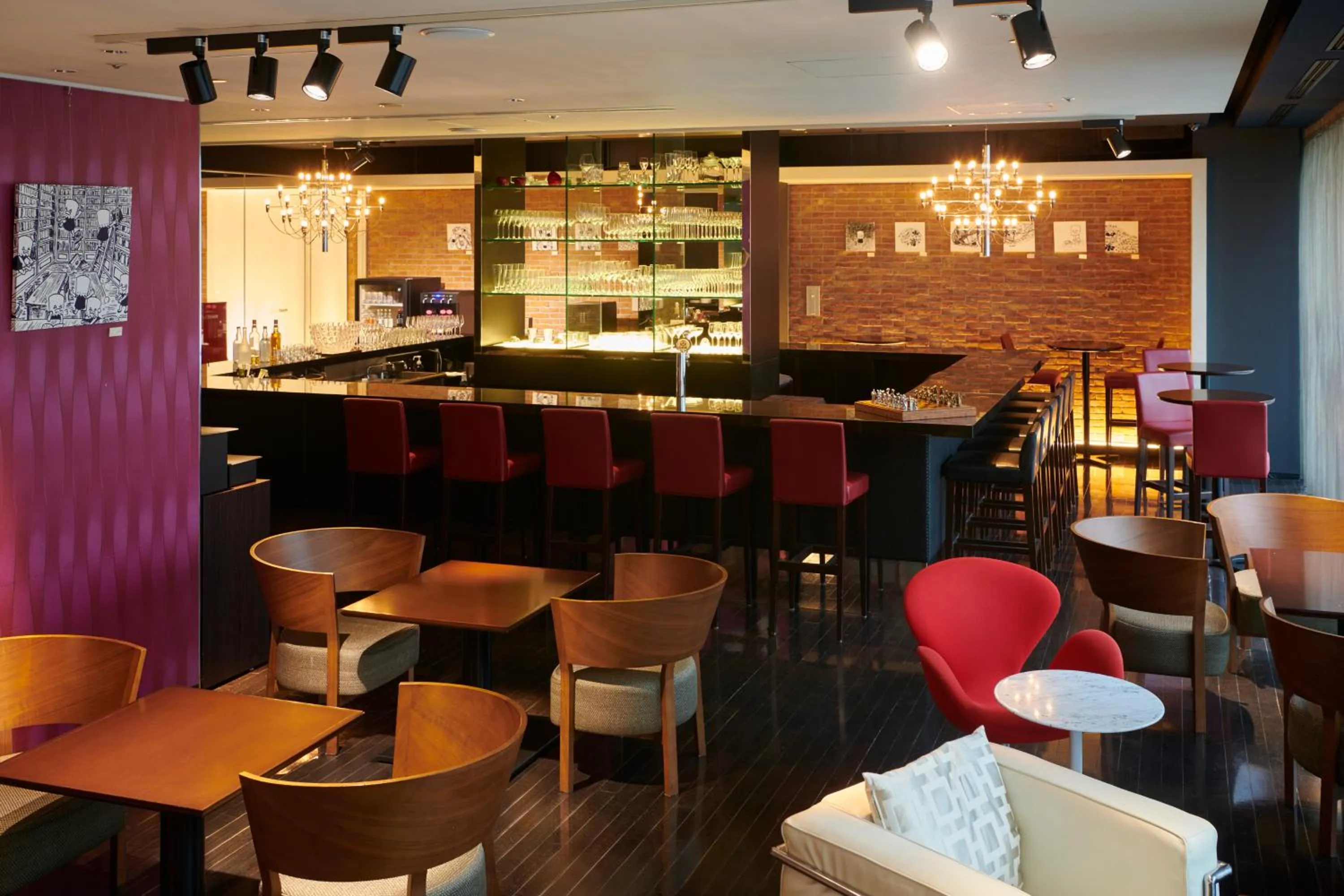 Lounge or bar in Cross Hotel Sapporo