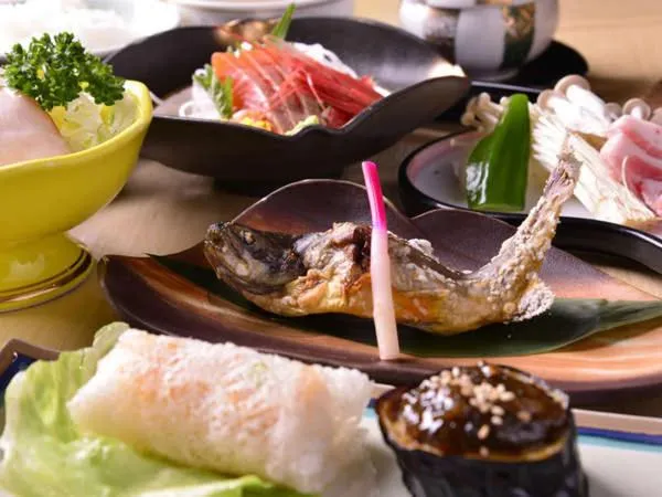 Food close-up in Shikaribetsu Kohan Onsen Hotel Fusui