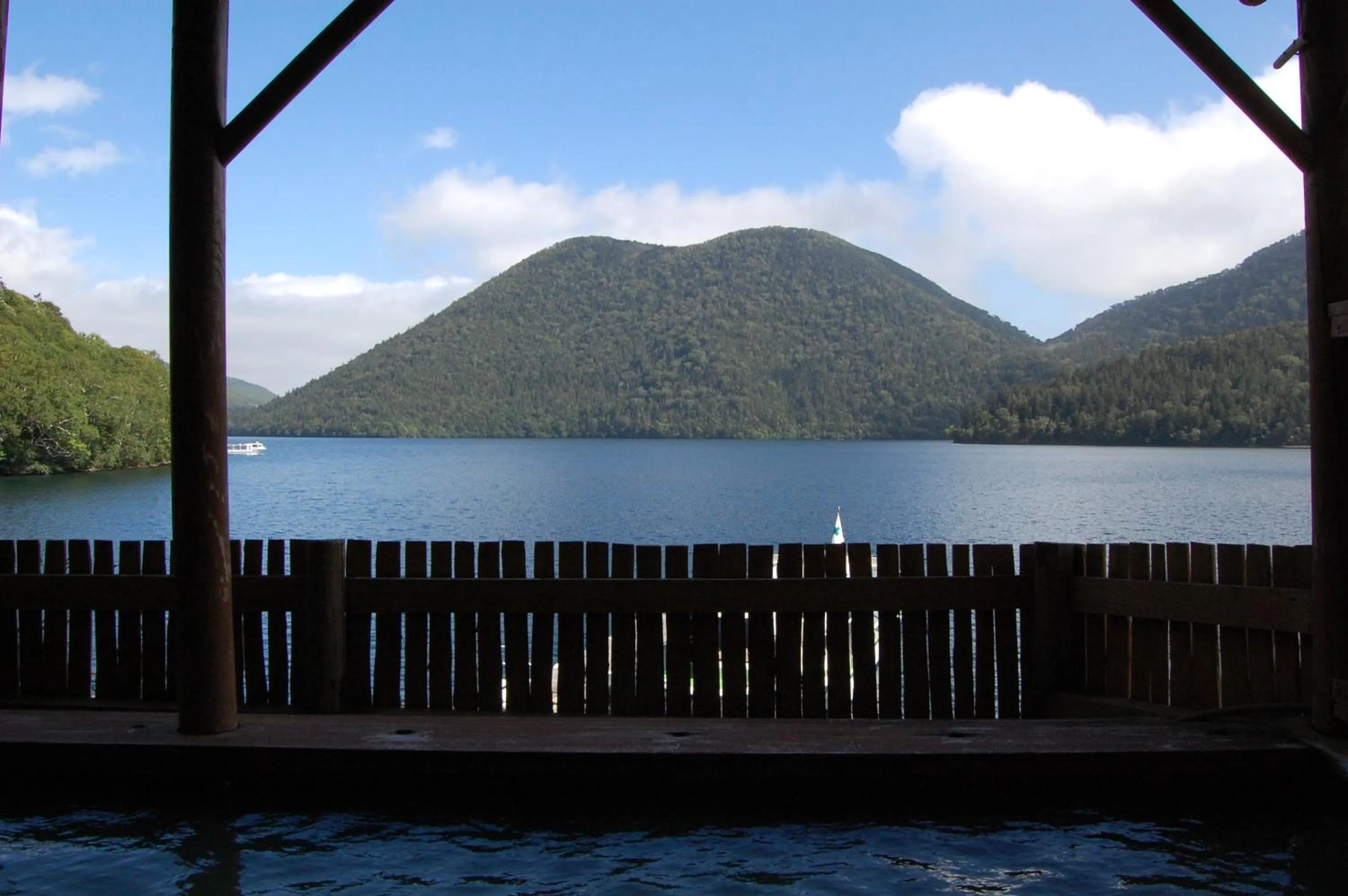 Open Air Bath in Shikaribetsu Kohan Onsen Hotel Fusui