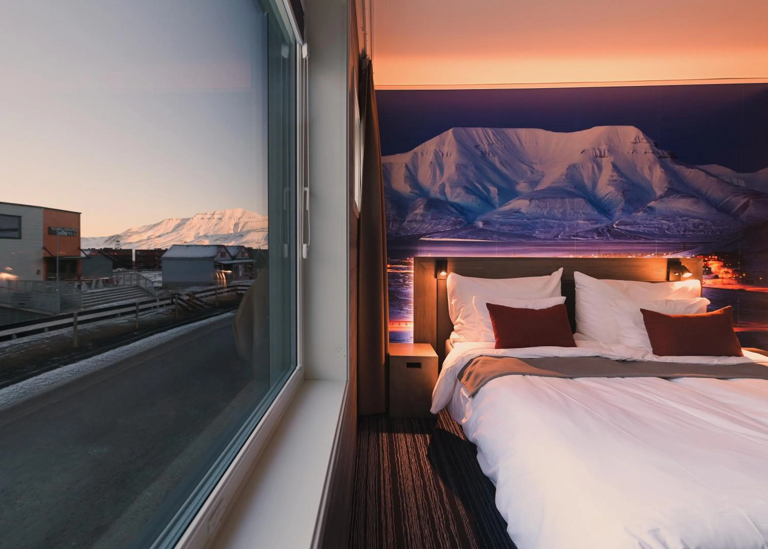 Bed in Svalbard Hotell | Polfareren