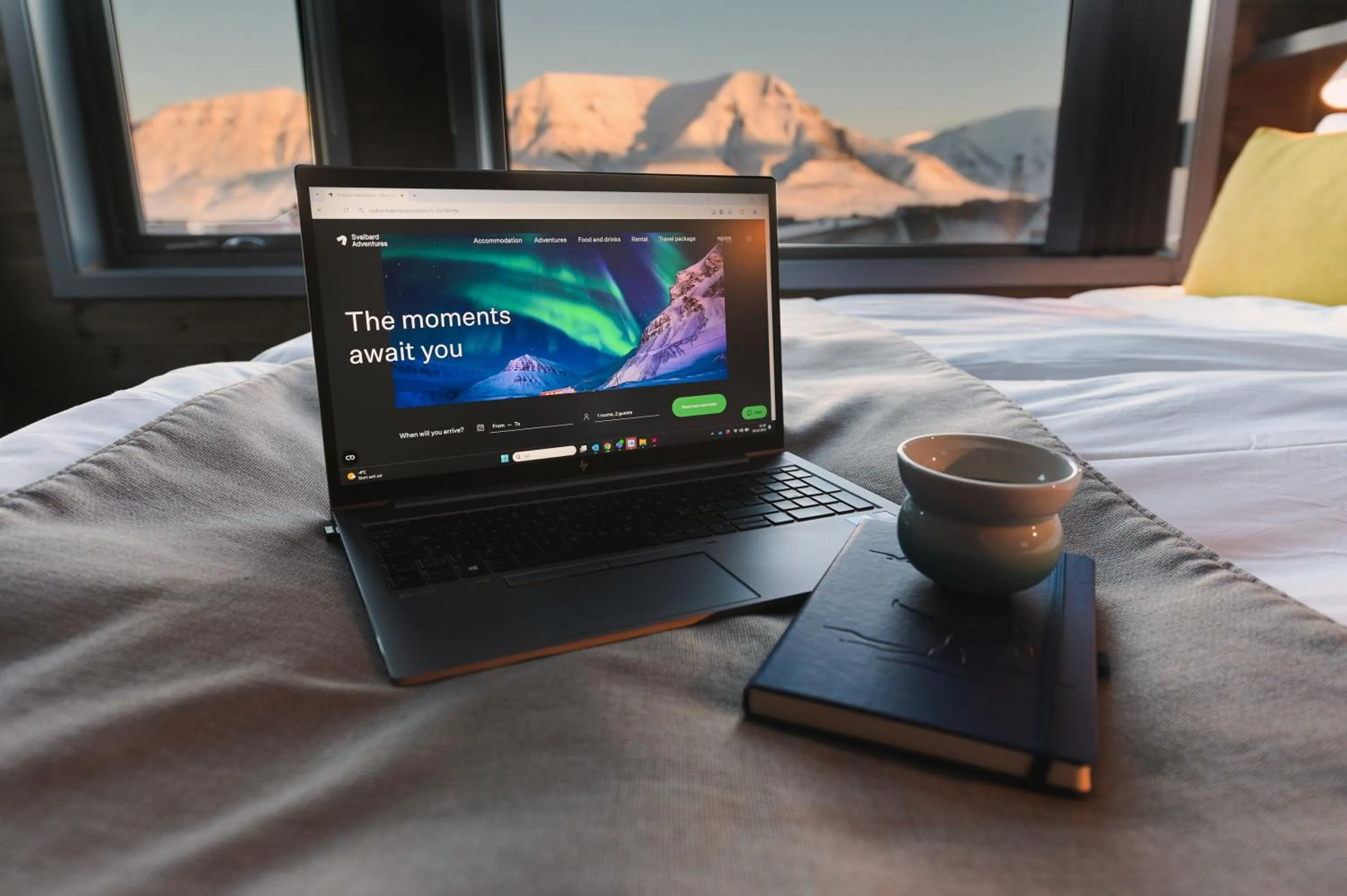 Bedroom, Bed in Svalbard Hotell | Polfareren