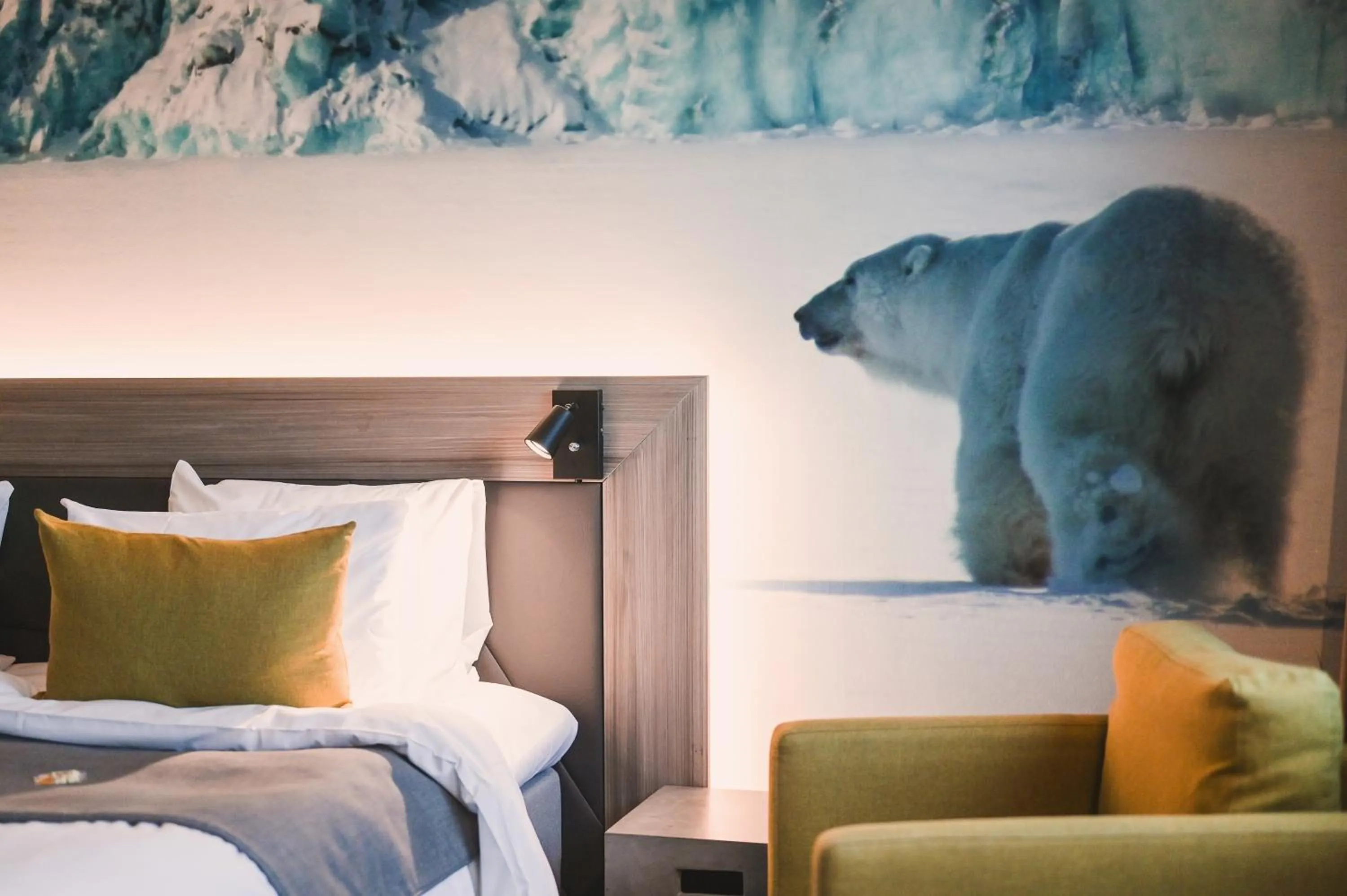 Bed in Svalbard Hotell | Polfareren