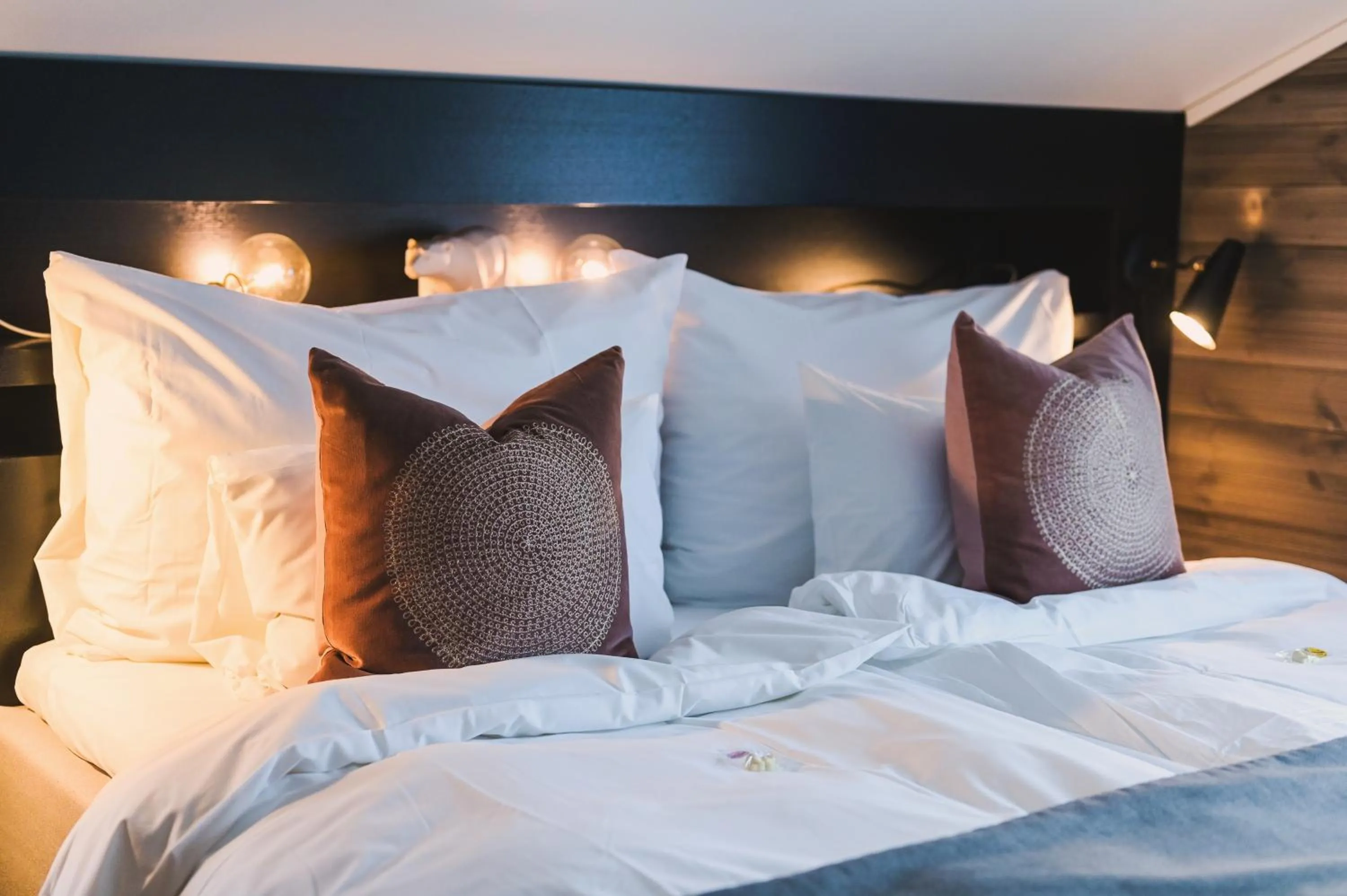 Bed in Svalbard Hotell | Polfareren