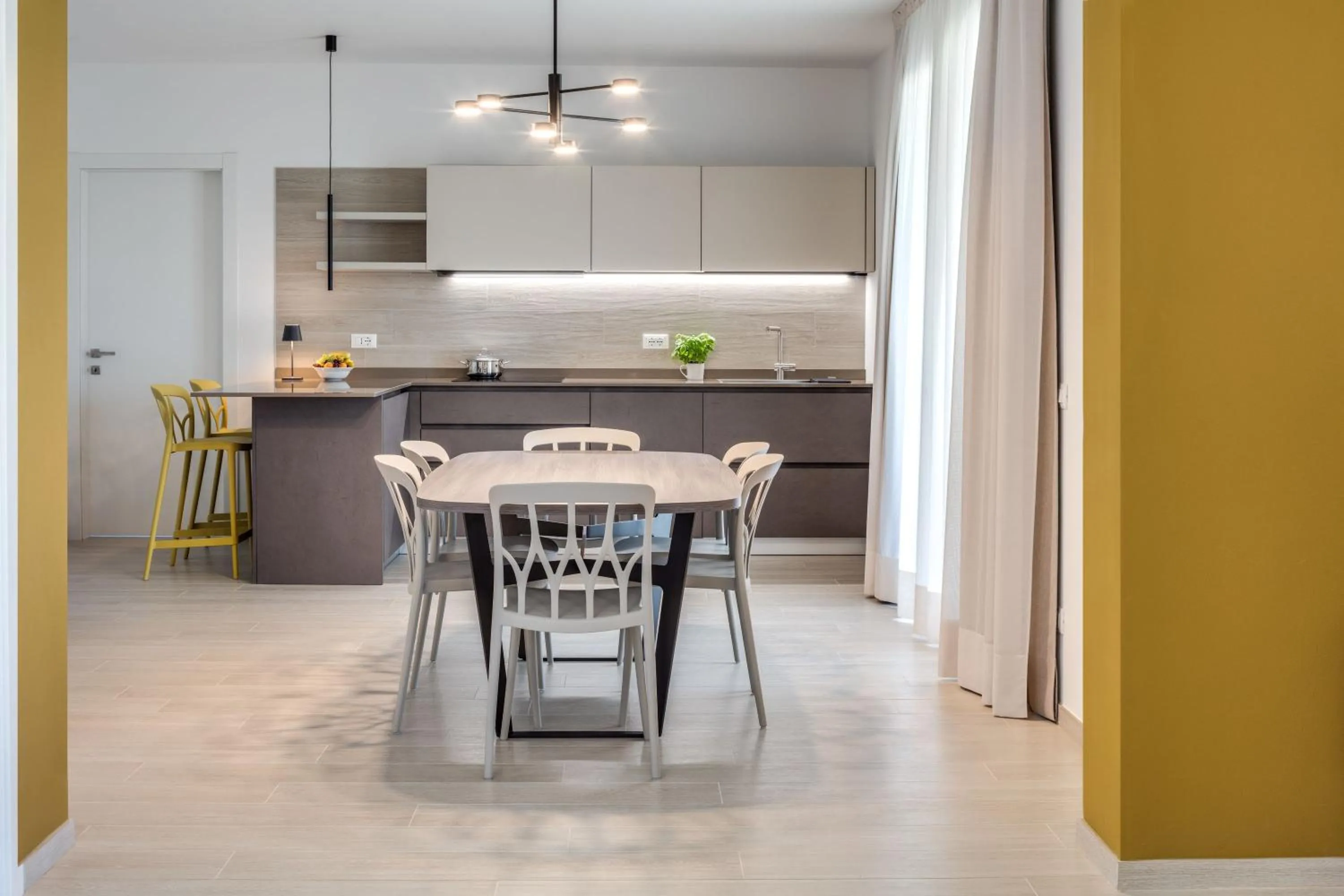 Kitchen or kitchenette in Oleandro Holiday Apartments