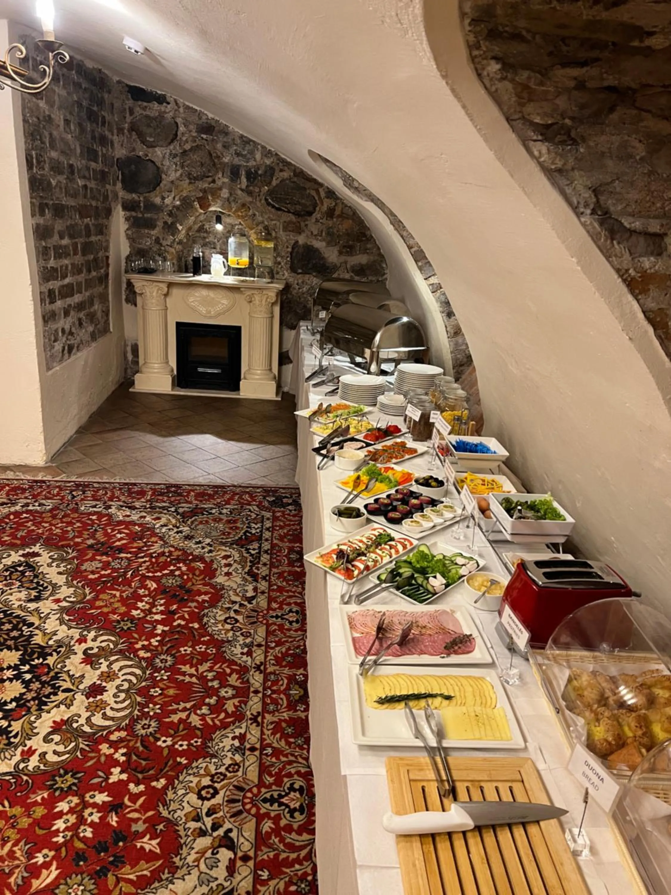 Food and drinks in St Palace Hotel