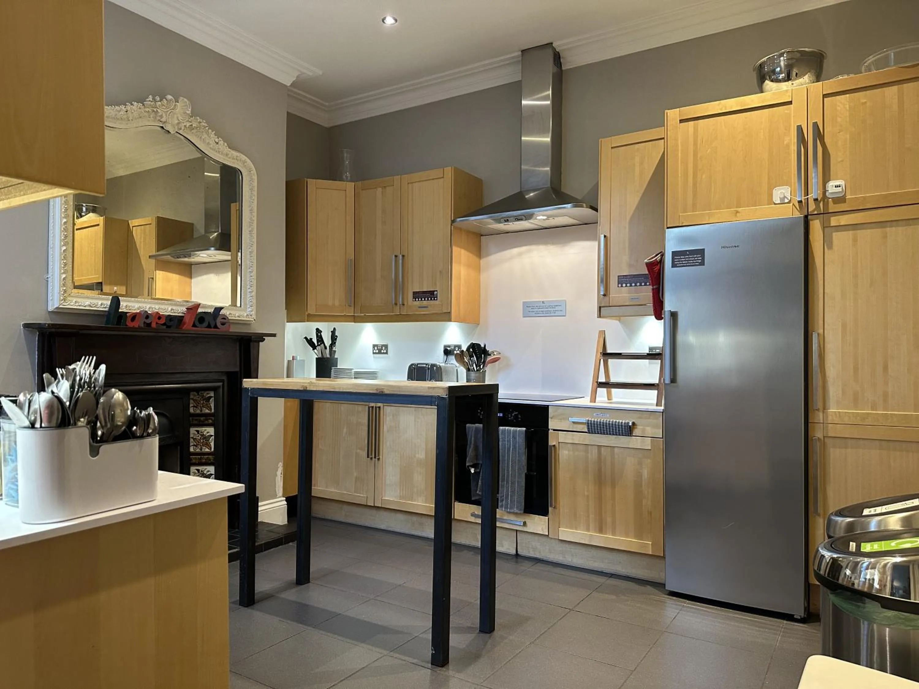 Communal kitchen in The Riverhouse