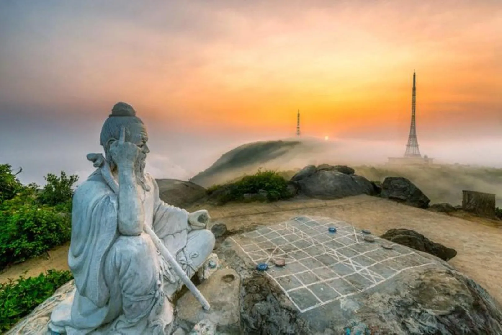 Sunset in Platinum Danang Hotel