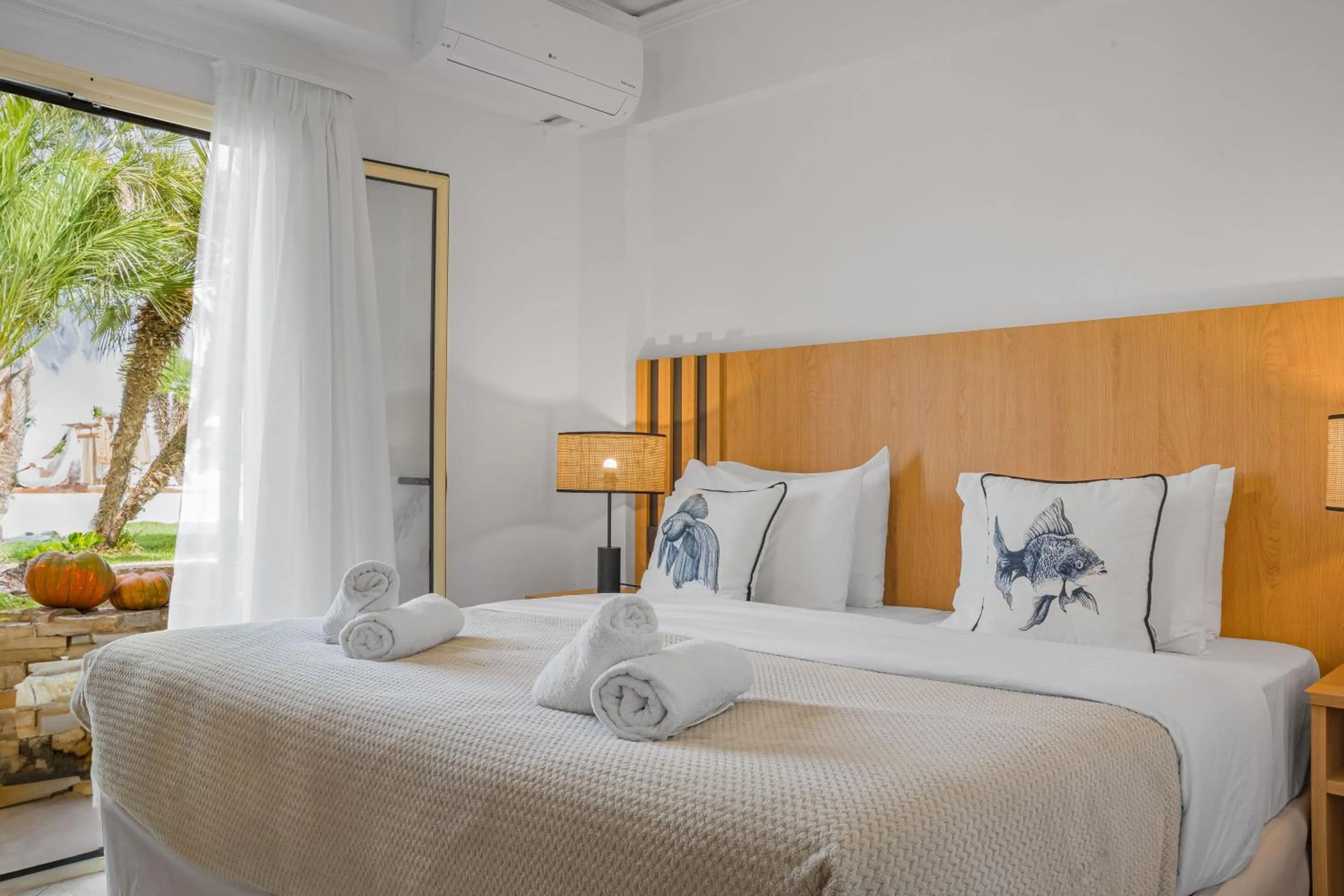 Bed in Socrates Hotel Malia Beach