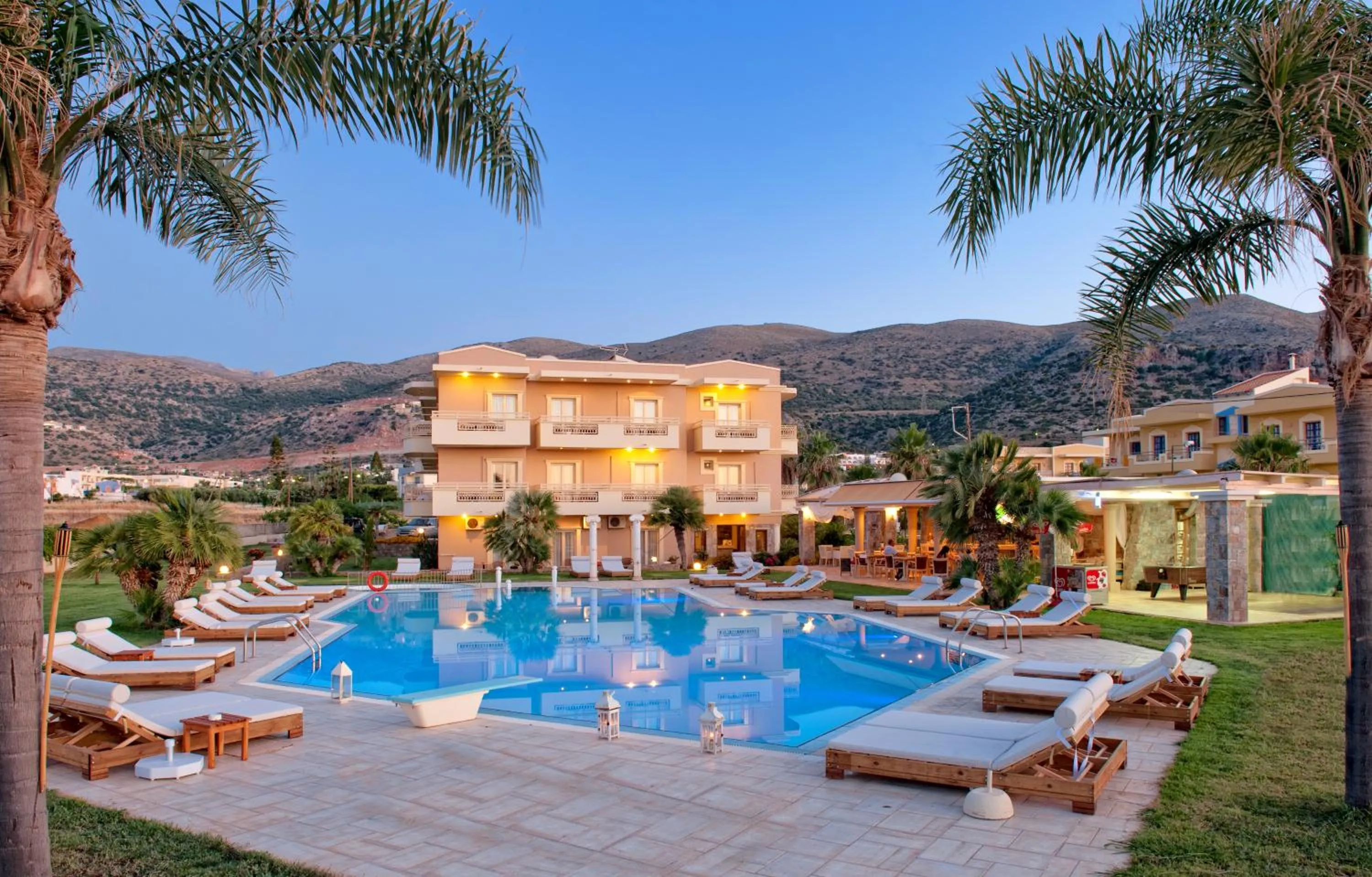 Billiard in Socrates Hotel Malia Beach