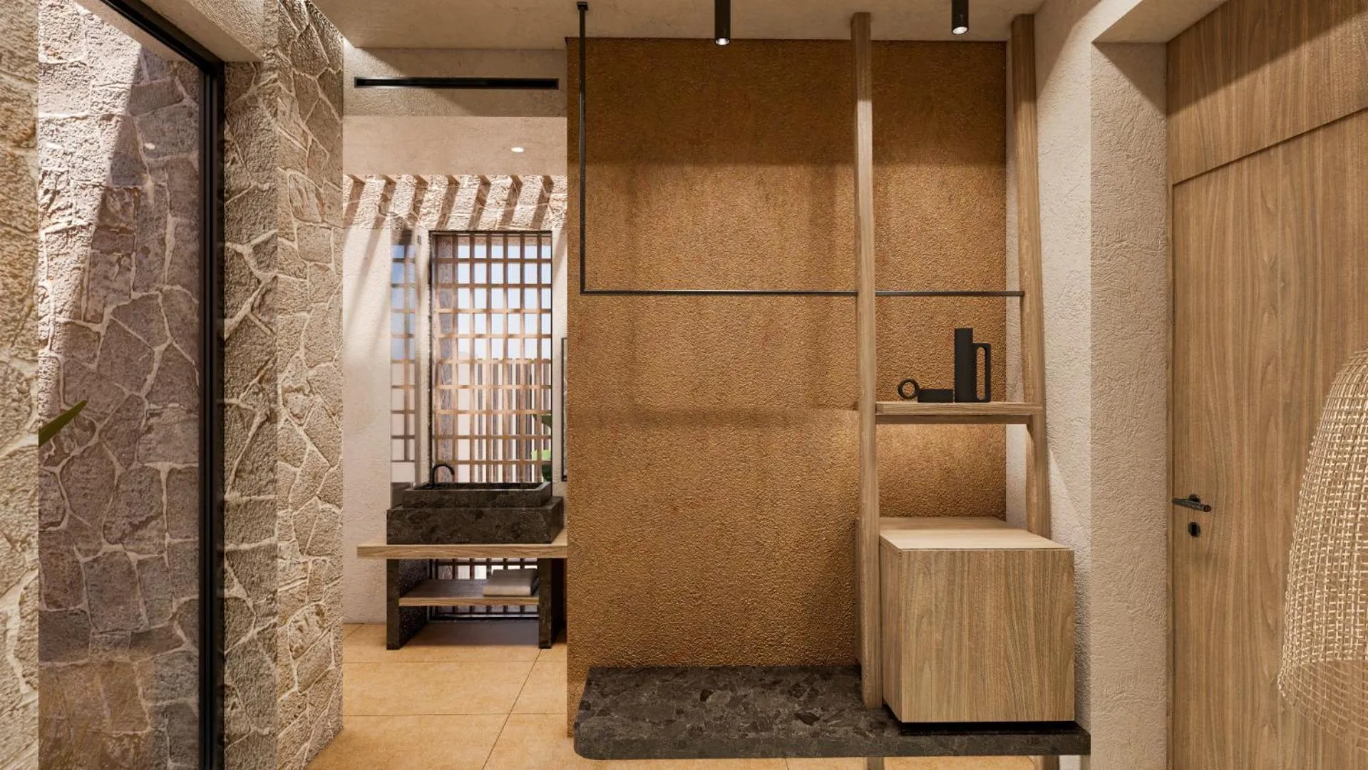 Bathroom in Socrates Hotel Malia Beach