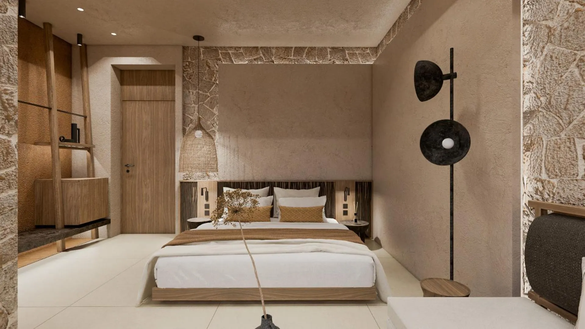 Bed in Socrates Hotel Malia Beach