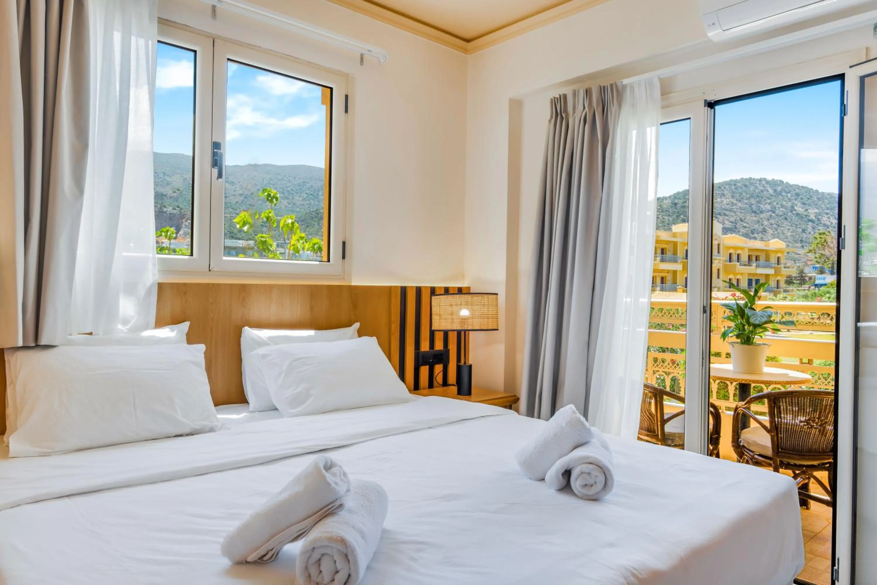 Bed in Socrates Hotel Malia Beach