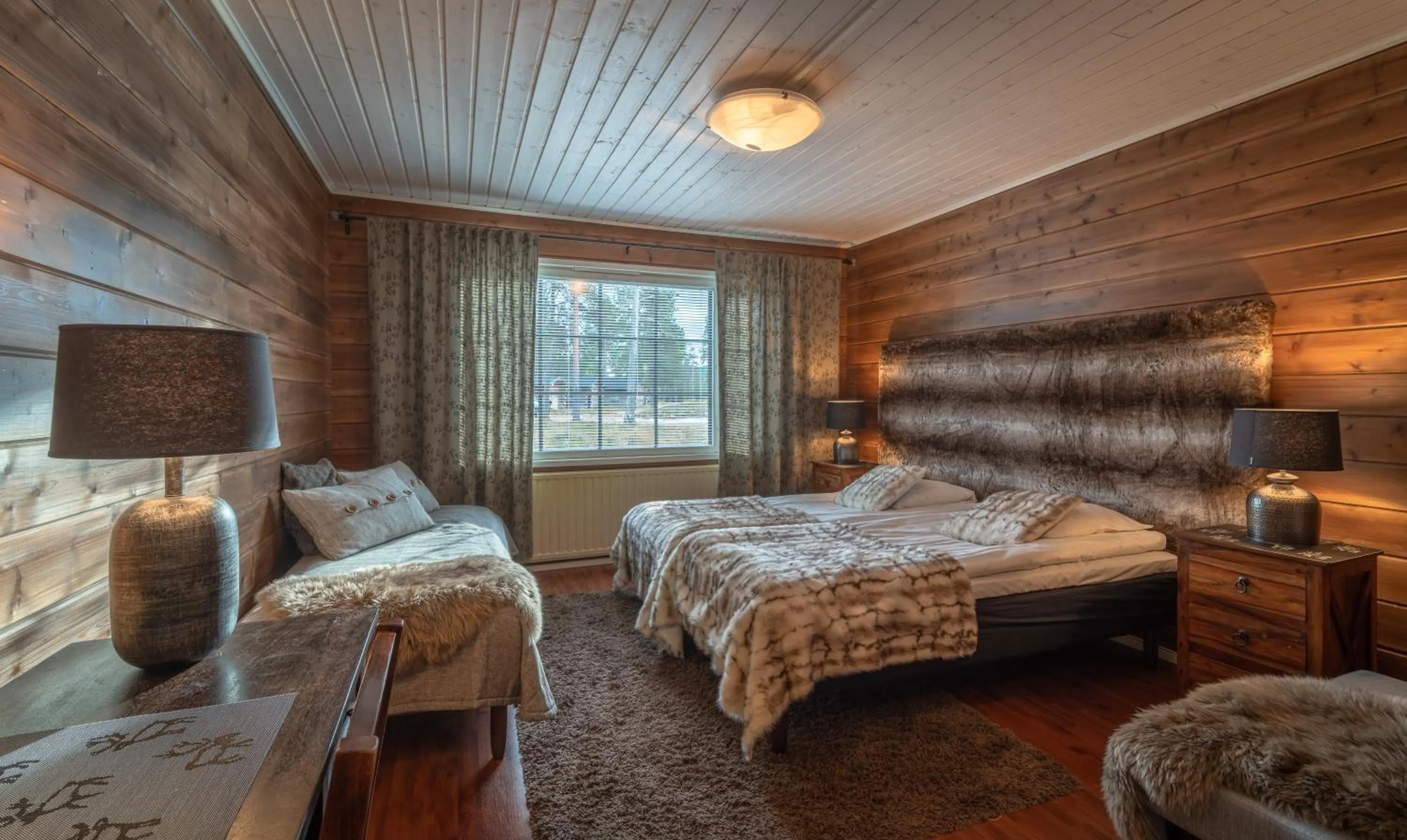 Bed in Wilderness Hotel Nellim & Igloos