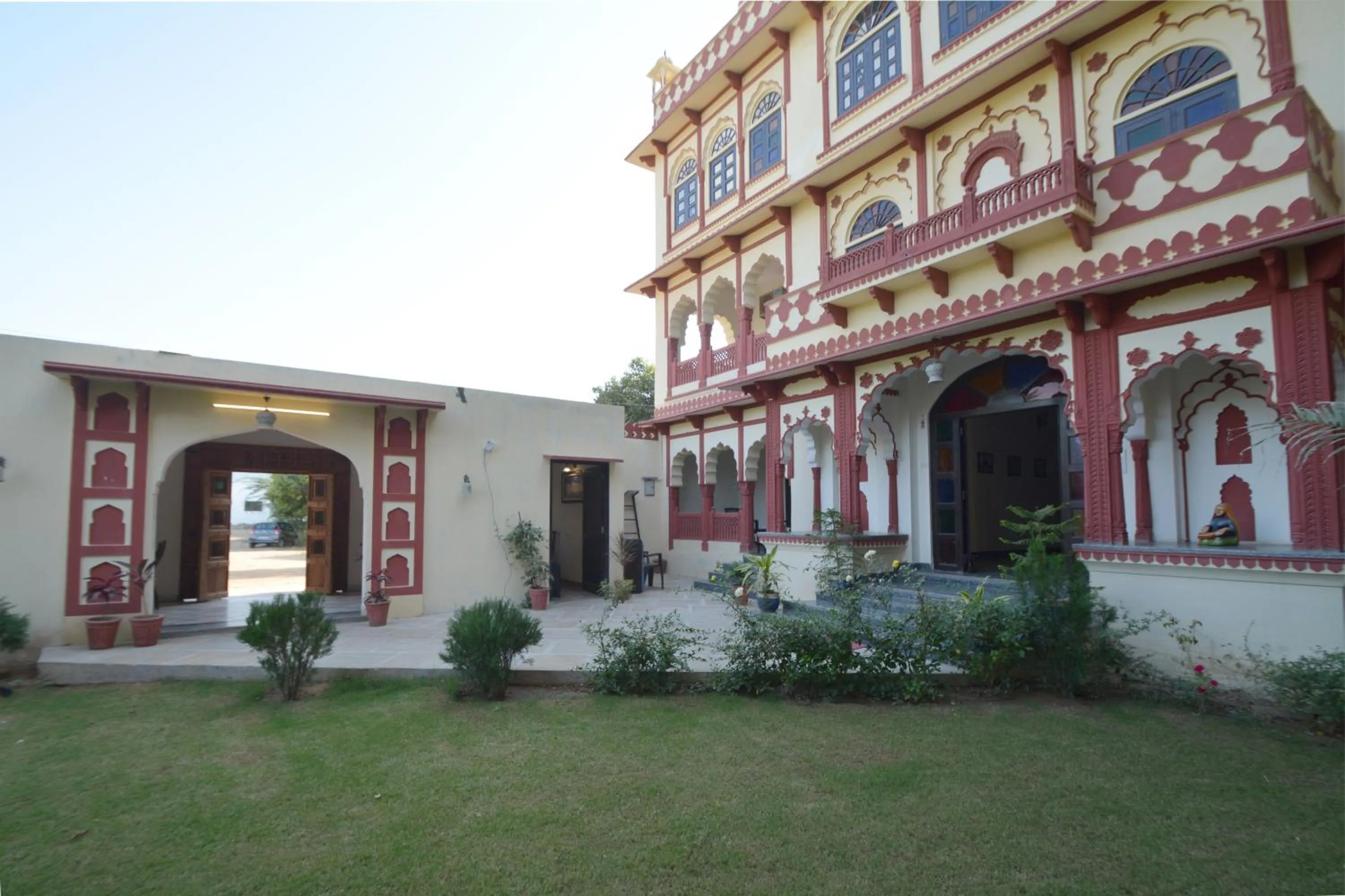 Garden view in Moti Mahal - A Heritage Haveli