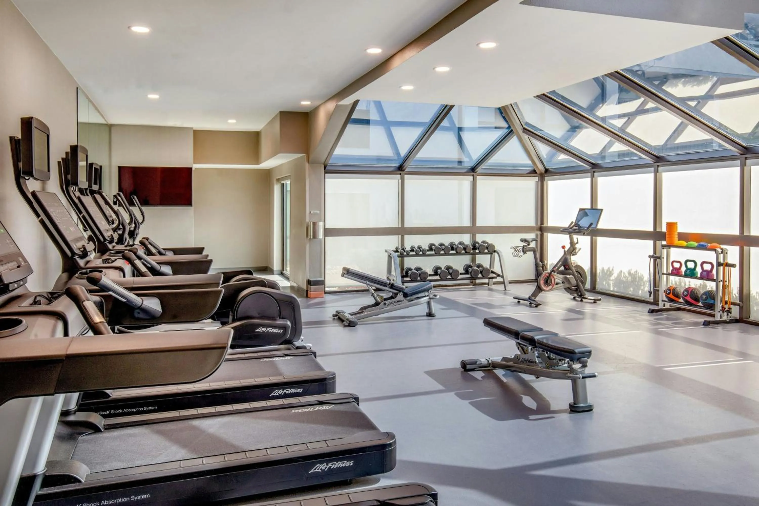 Fitness centre/facilities in Courtyard by Marriott Boston Andover