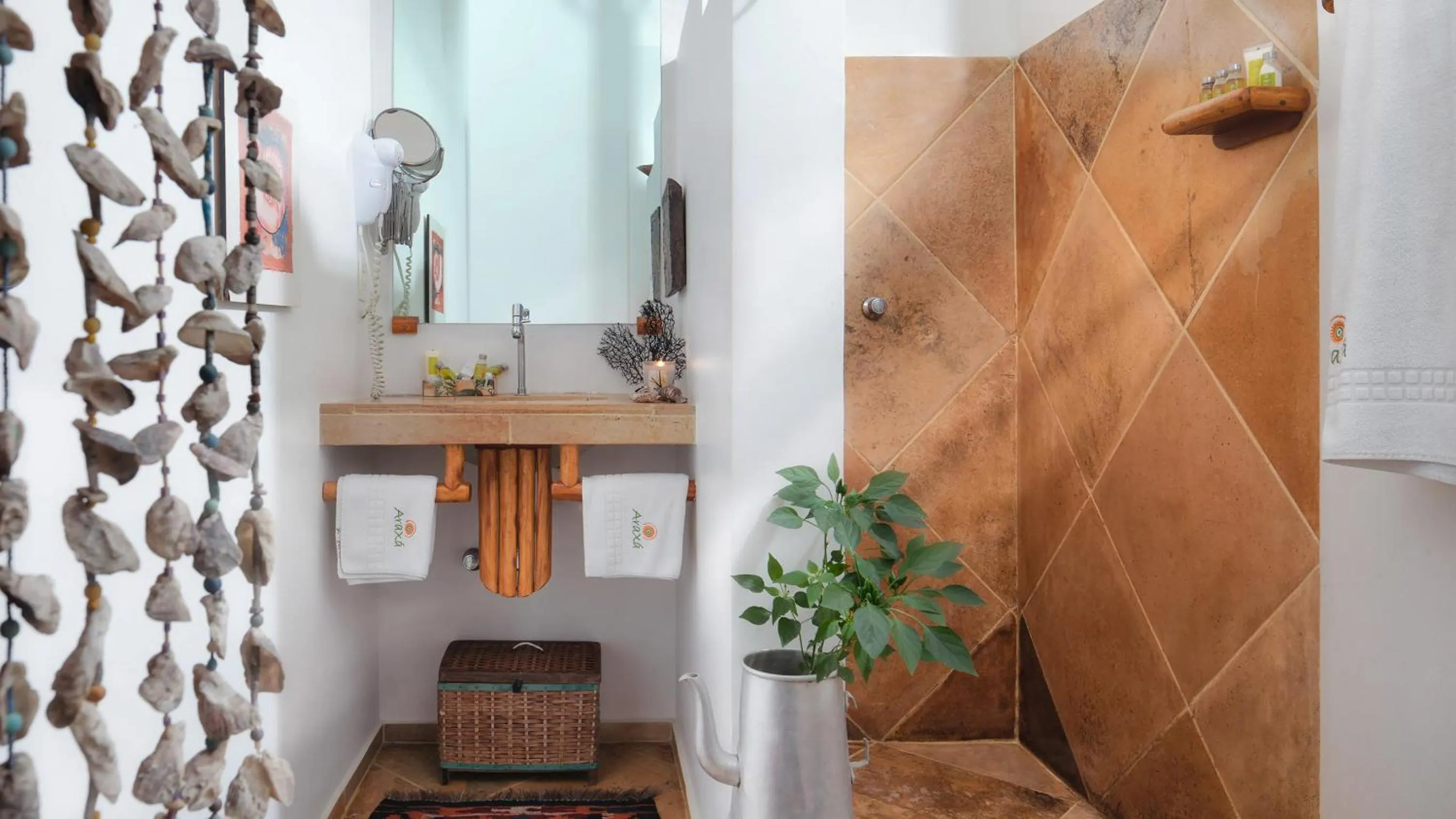 Bathroom in Araxá Pousada