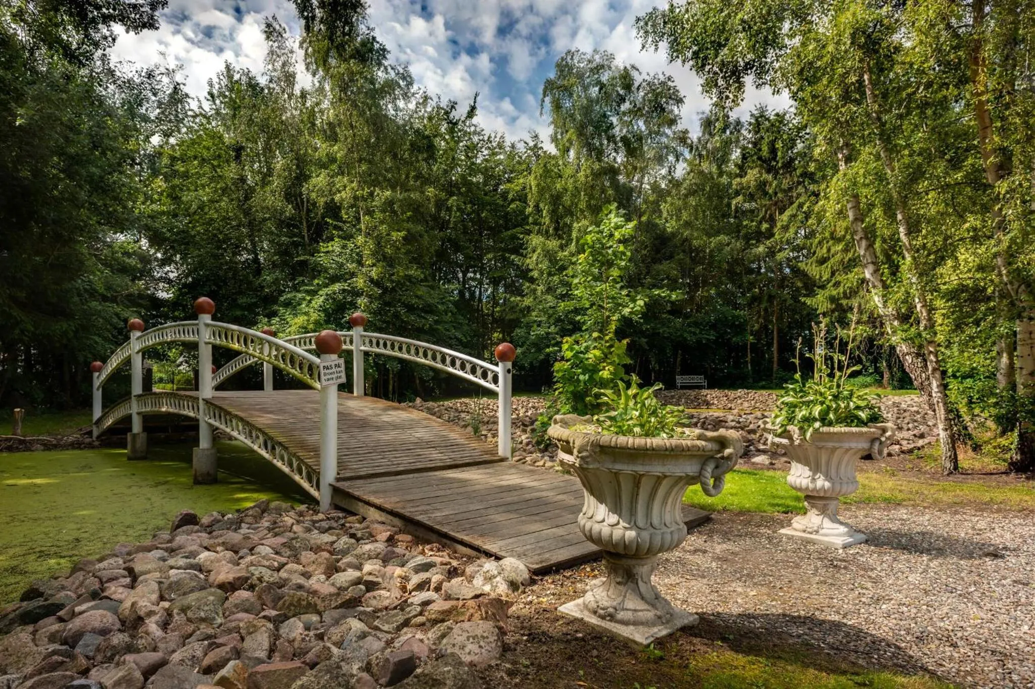 Garden in Skrøbelev Gods Manor House