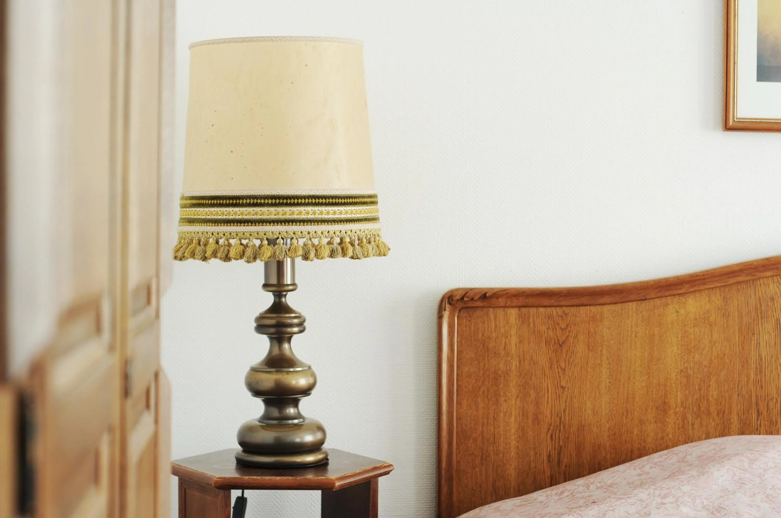 Decorative detail, Bed in Amicus Hotel