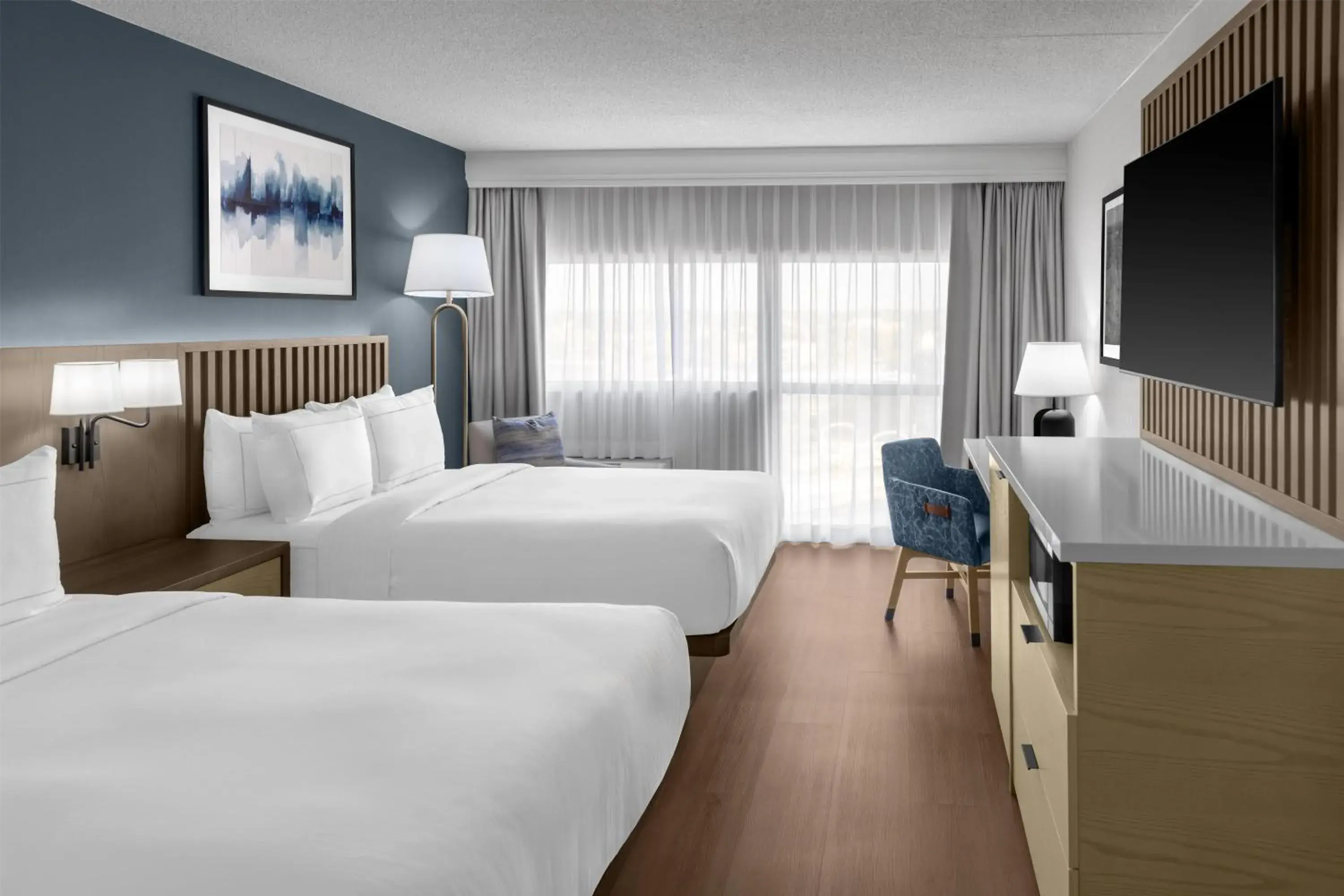 Double Room with Two Double Beds - Non-Smoking in DoubleTree by Hilton Hotel South Bend Double Room with Two Double Beds - Non-Smoking in DoubleTree by Hilton Hotel South Bend