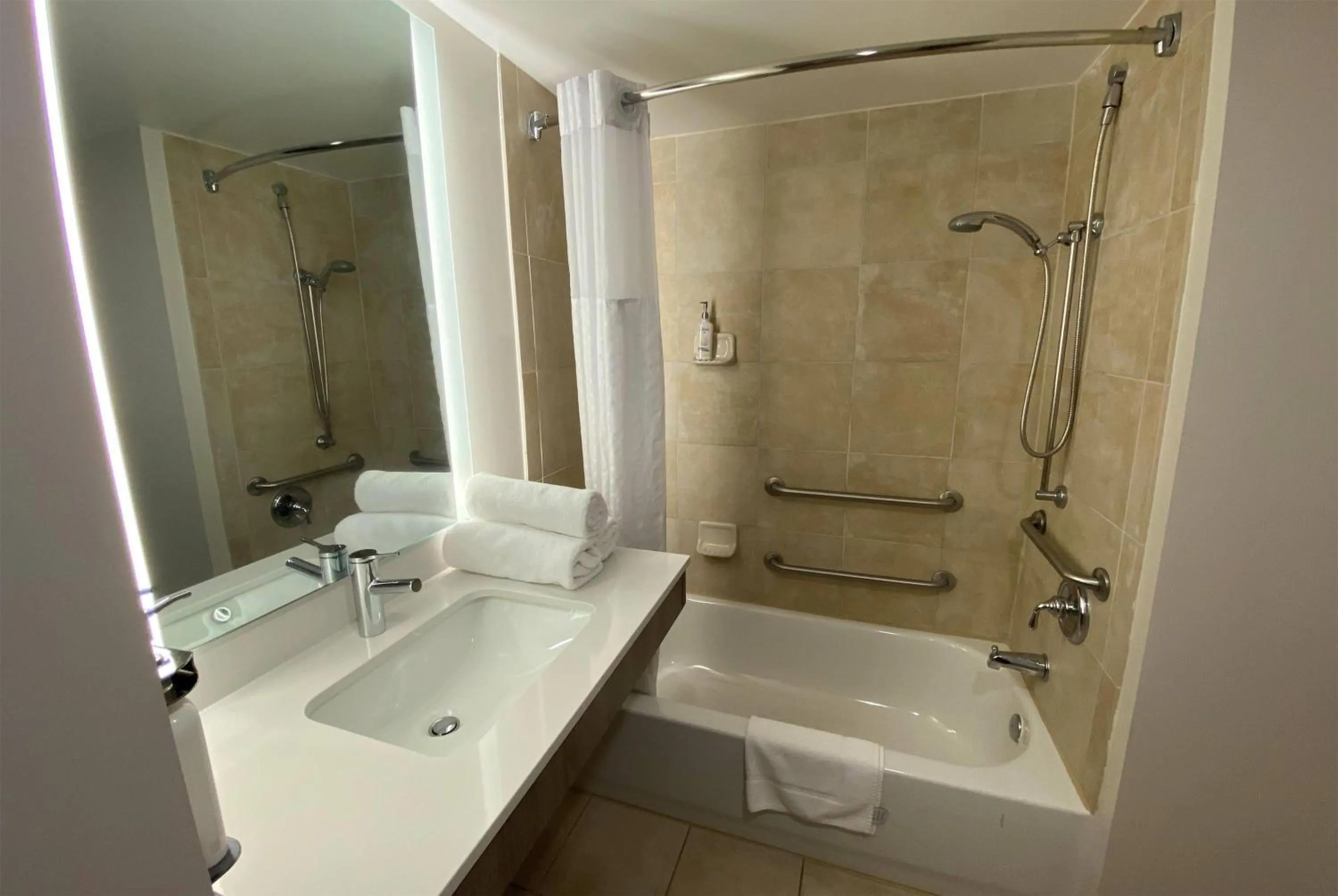 Bathroom in Wingate by Wyndham State Arena Raleigh/Cary Hotel