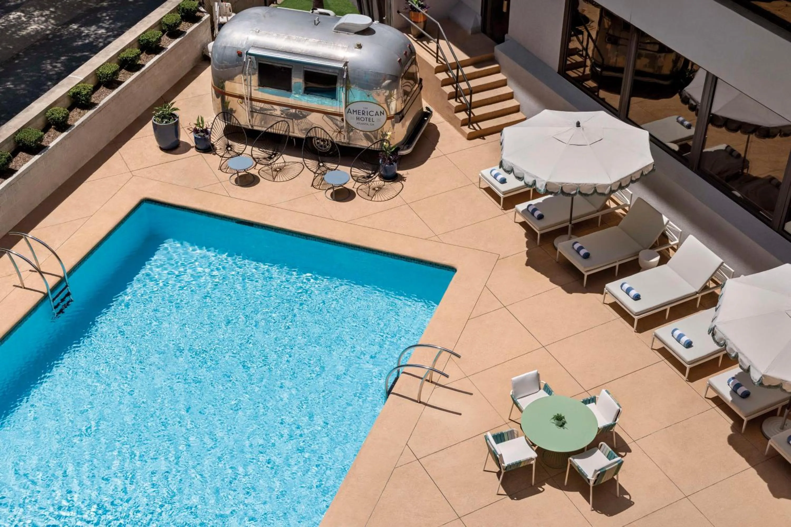 Pool view in The American Hotel Atlanta Downtown-a Doubletree by Hilton