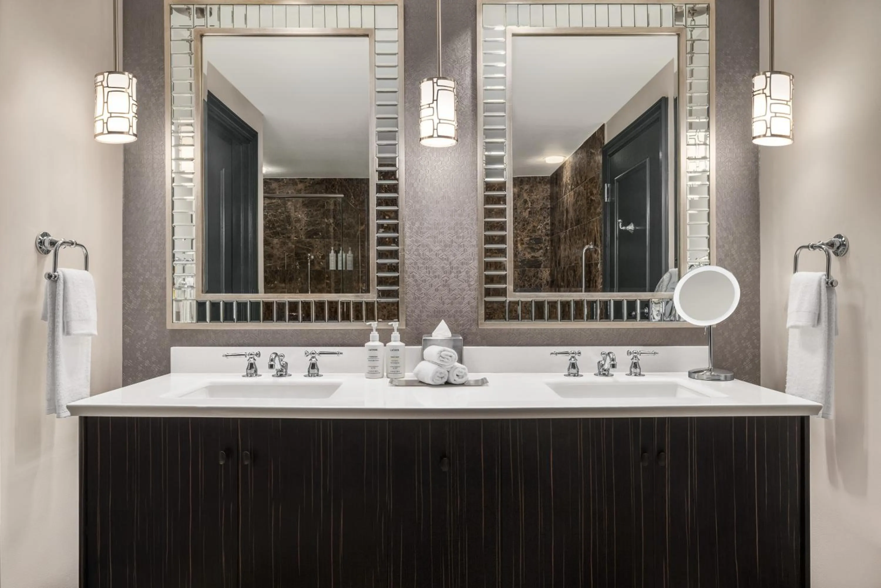 Bathroom in The American Hotel Atlanta Downtown-a Doubletree by Hilton