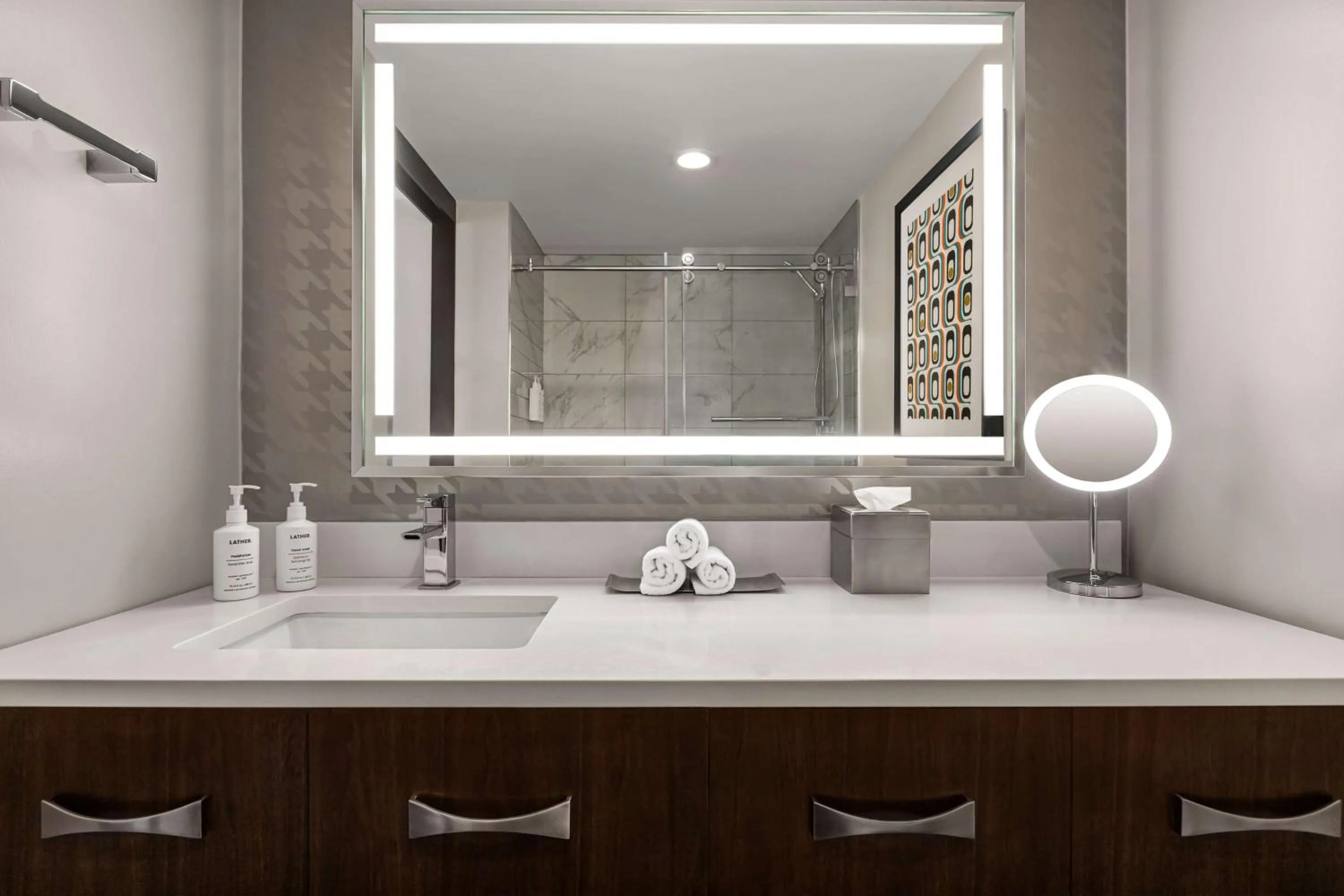 Bathroom in The American Hotel Atlanta Downtown-a Doubletree by Hilton