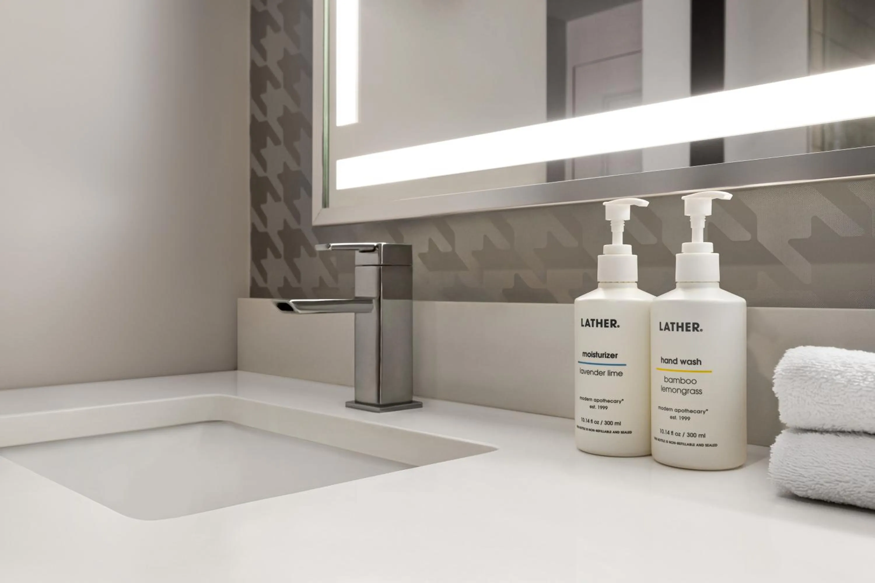 Bathroom in The American Hotel Atlanta Downtown-a Doubletree by Hilton