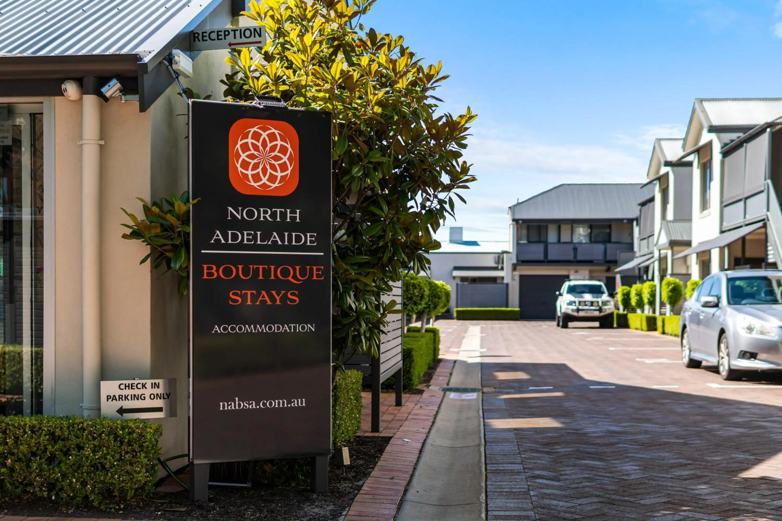 Property logo or sign in North Adelaide Boutique Stays Accommodation