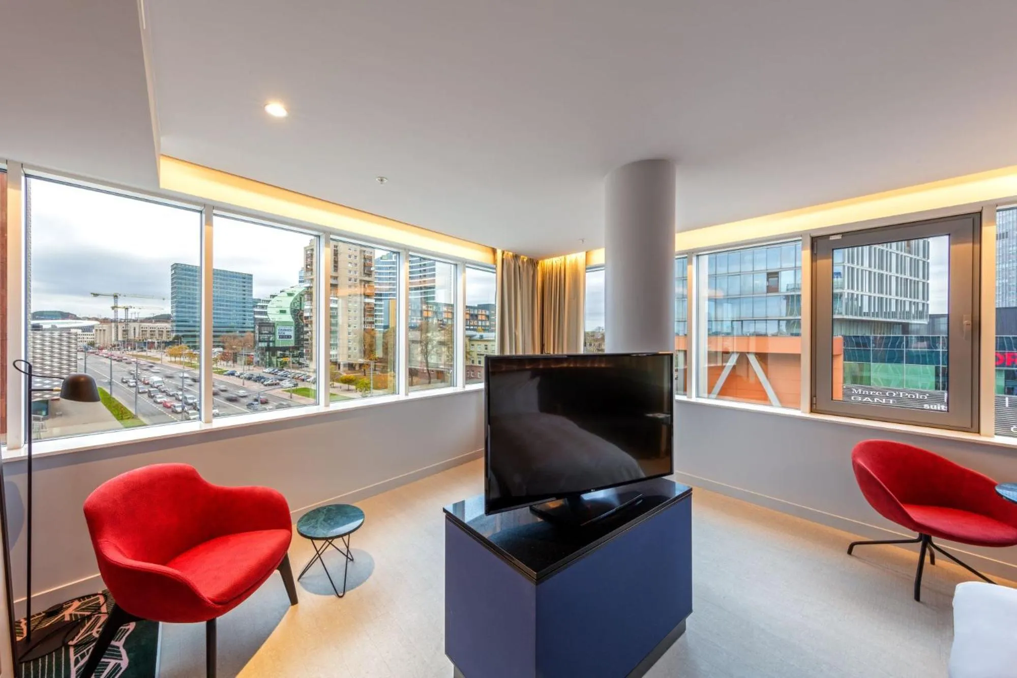 Quiet street view in Radisson Blu Hotel Lietuva