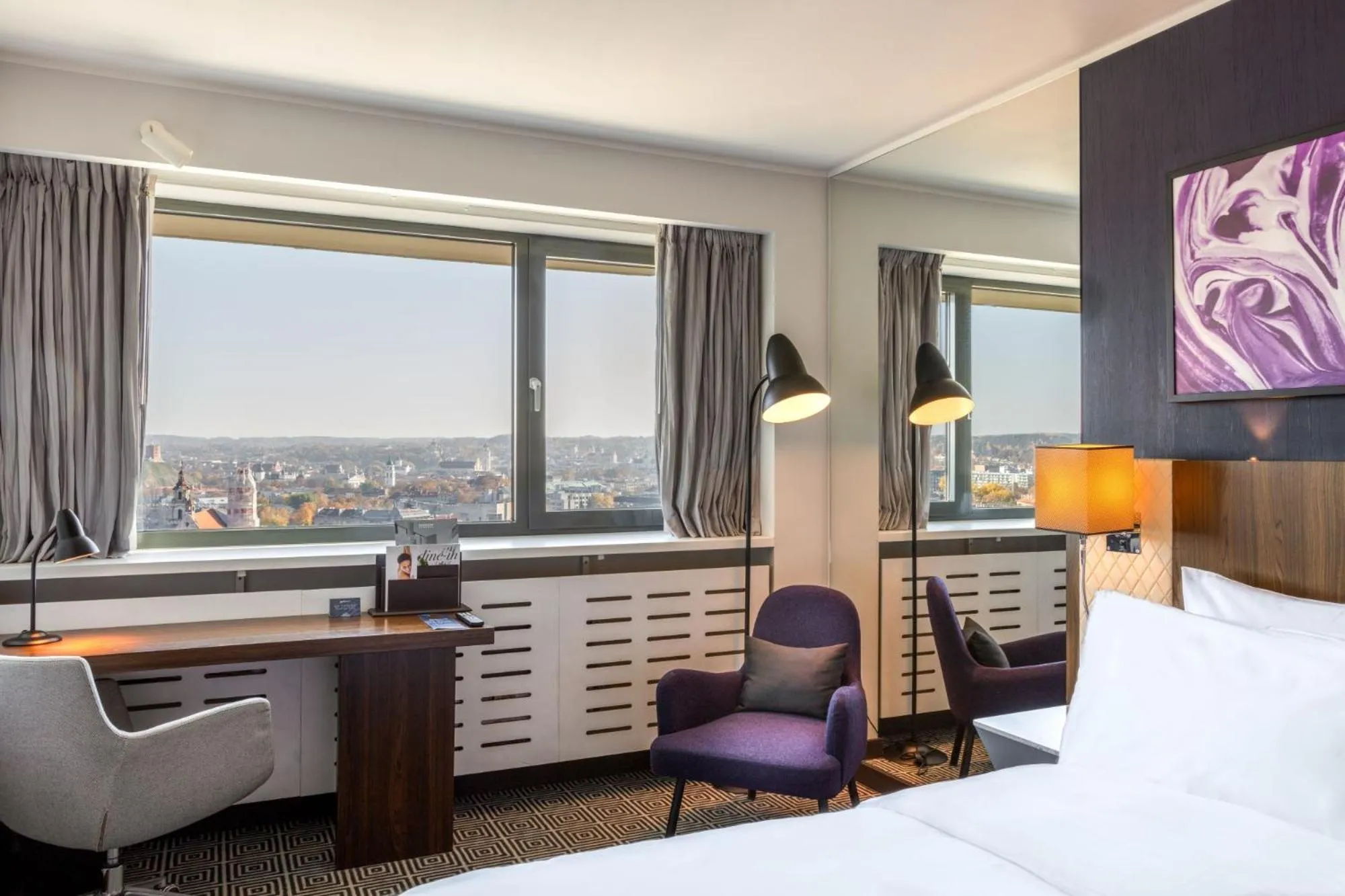 Landmark view, Bed in Radisson Blu Hotel Lietuva